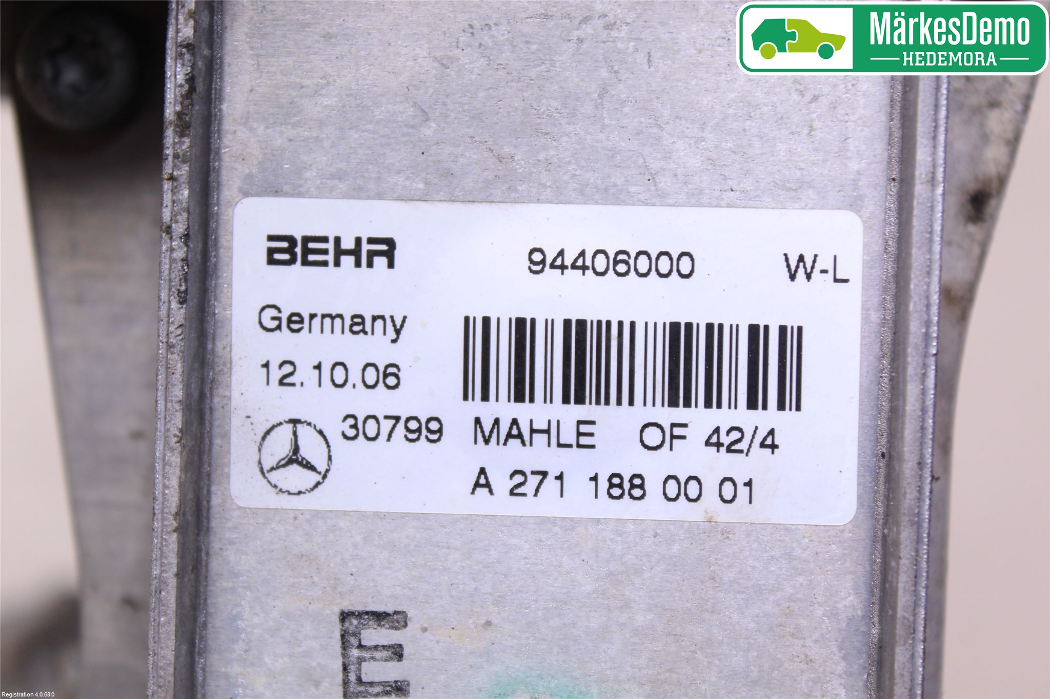 Mercedes-Benz MB C (203) 00-07 Oljefilterhållare