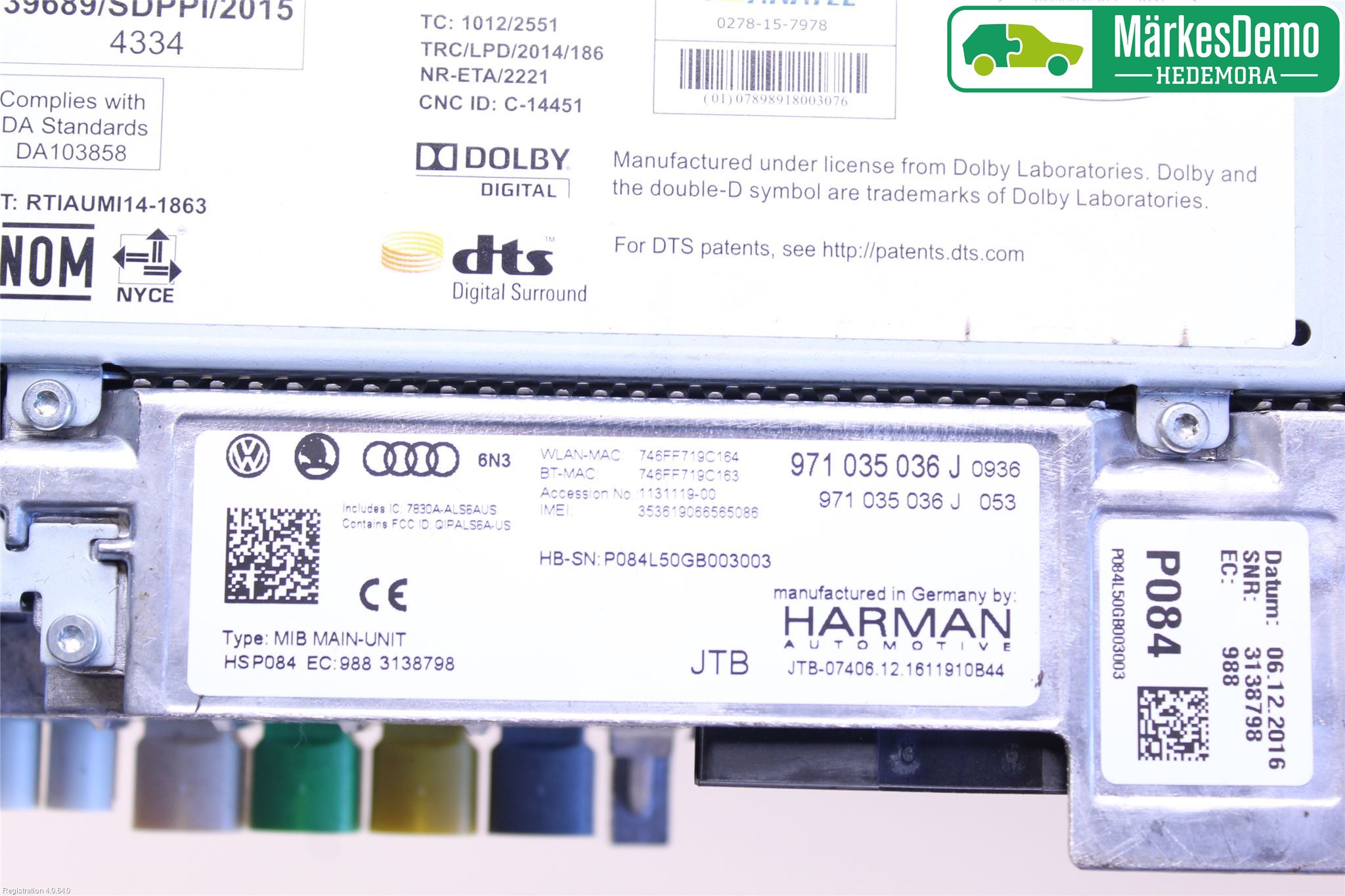 Porsche PANAMERA 09- Cd Radio - Multimediapanel