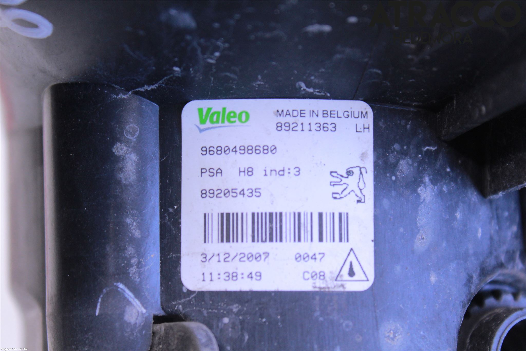 Peugeot 308 08-13 Dimljus-Varselljus Fram