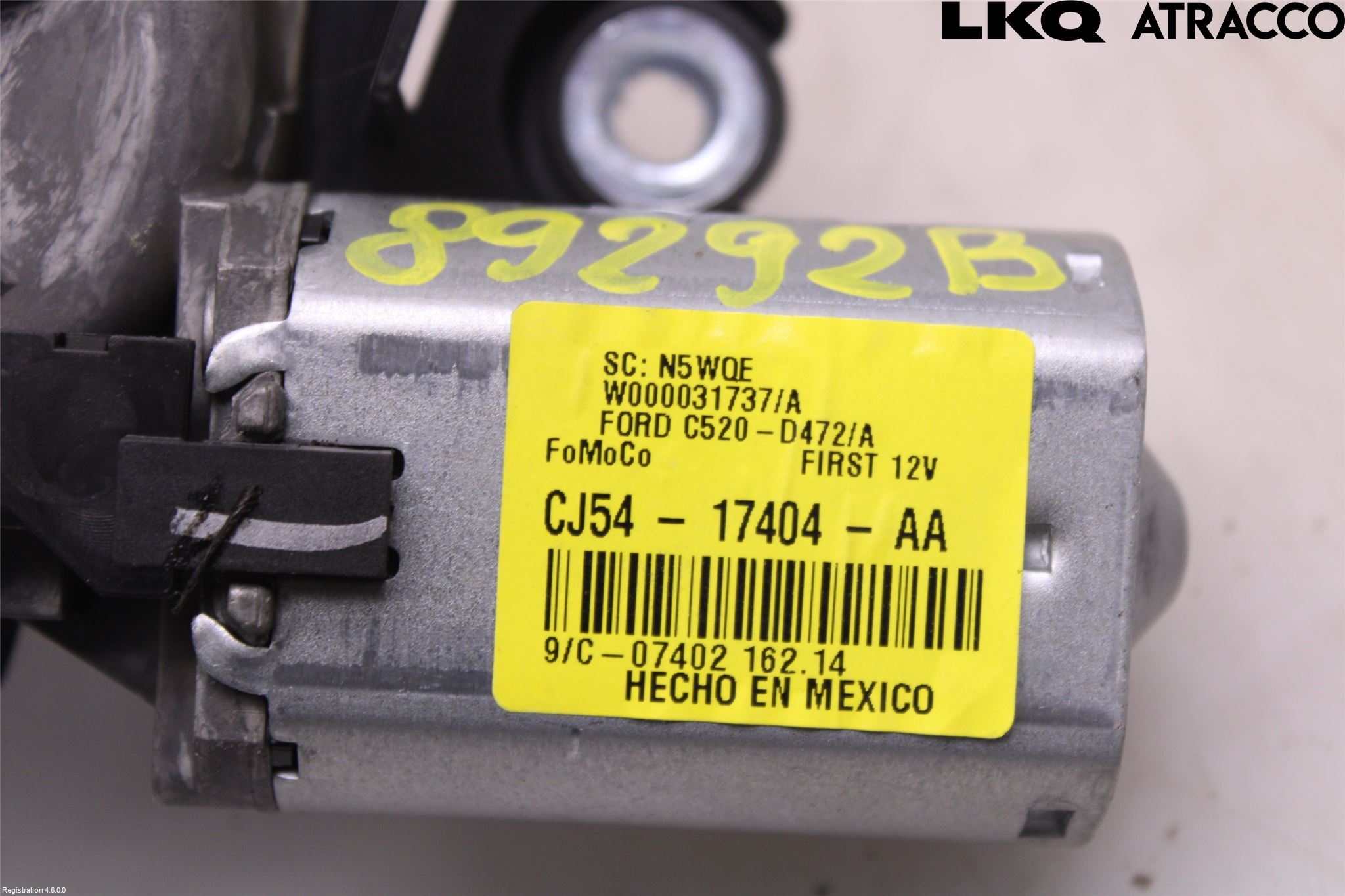 Ford KUGA 13-16 Torkarmotor Baklucka