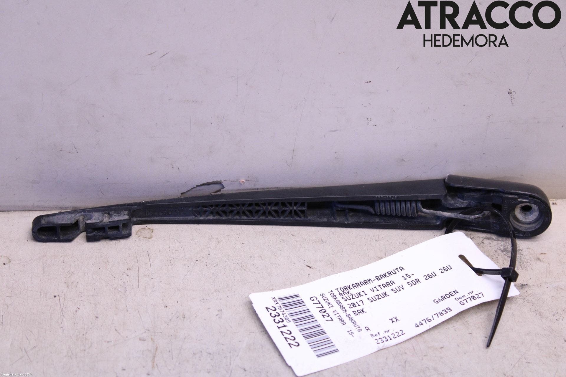 Suzuki VITARA 15- Torkararm-Bakruta