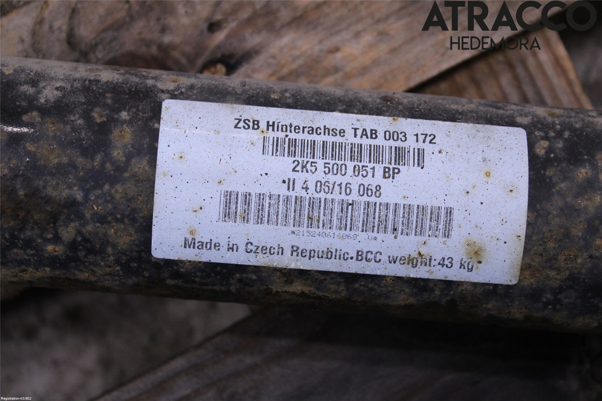 Volkswagen VW CADDY 16-20 Bakaxel