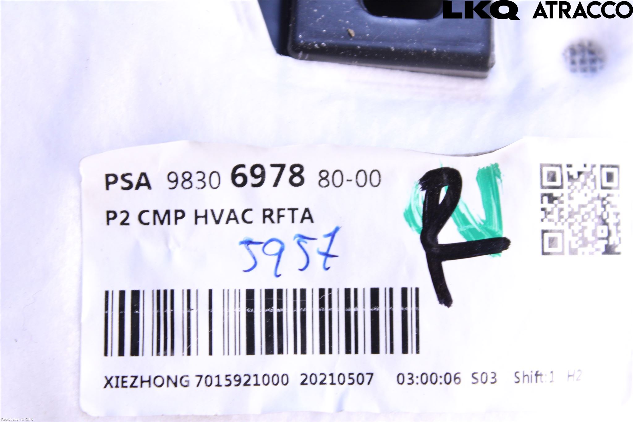 Peugeot 2008/E-2008 20- Värme Cellpaket Komp