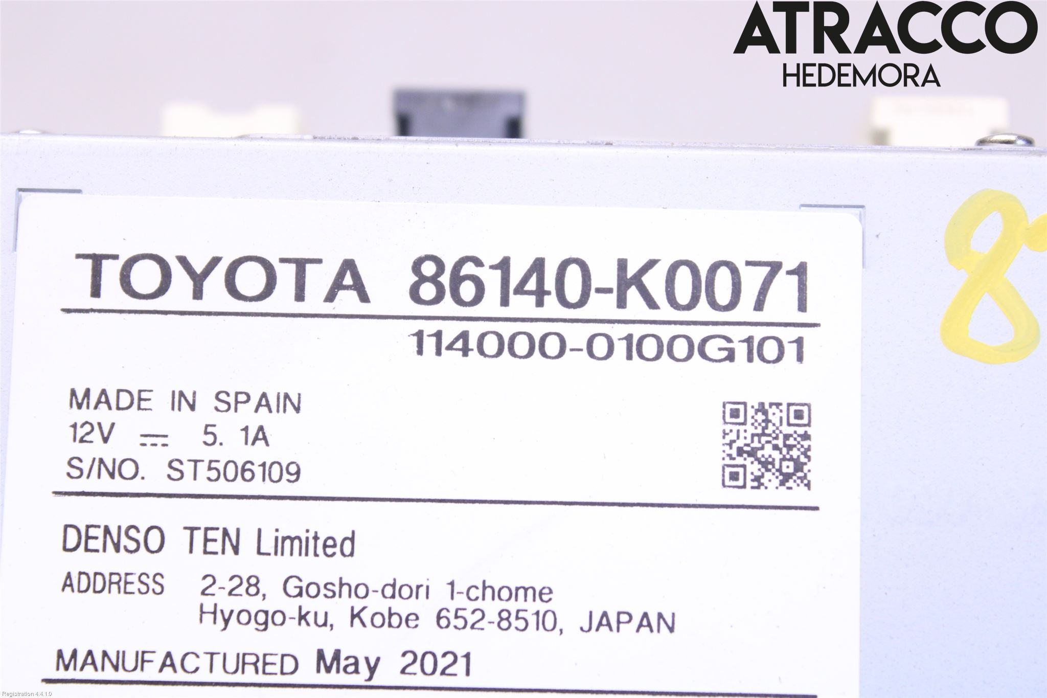 Toyota YARIS XP21 20- Cd Radio - Multimediapanel
