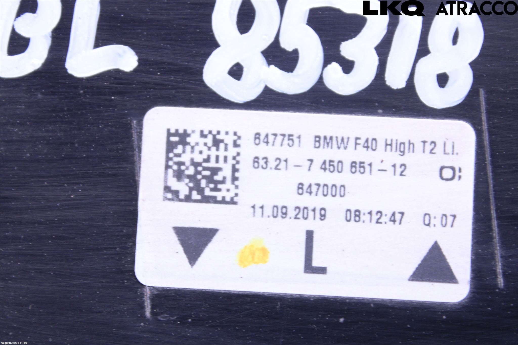 BMW 1 F40 19- Bakljus Lucka Vä