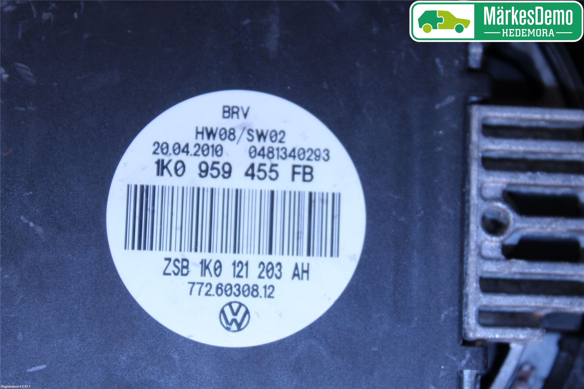 Audi A3/S3 05-13 Kylfläkt El