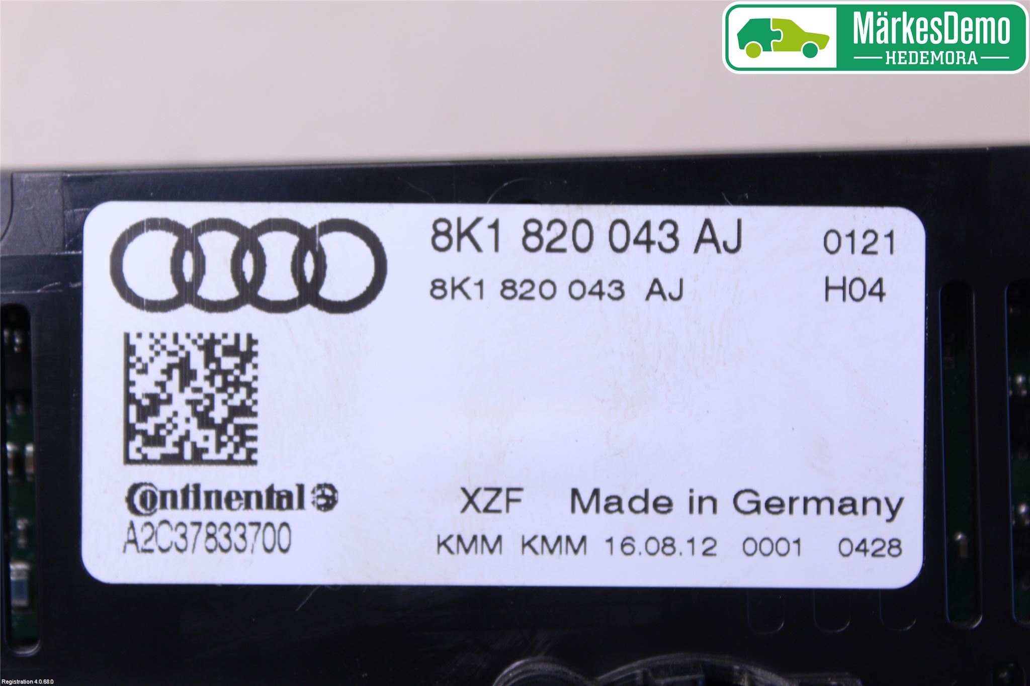 Audi A4 12-15 Ac Styrenhet Ac Manöveren