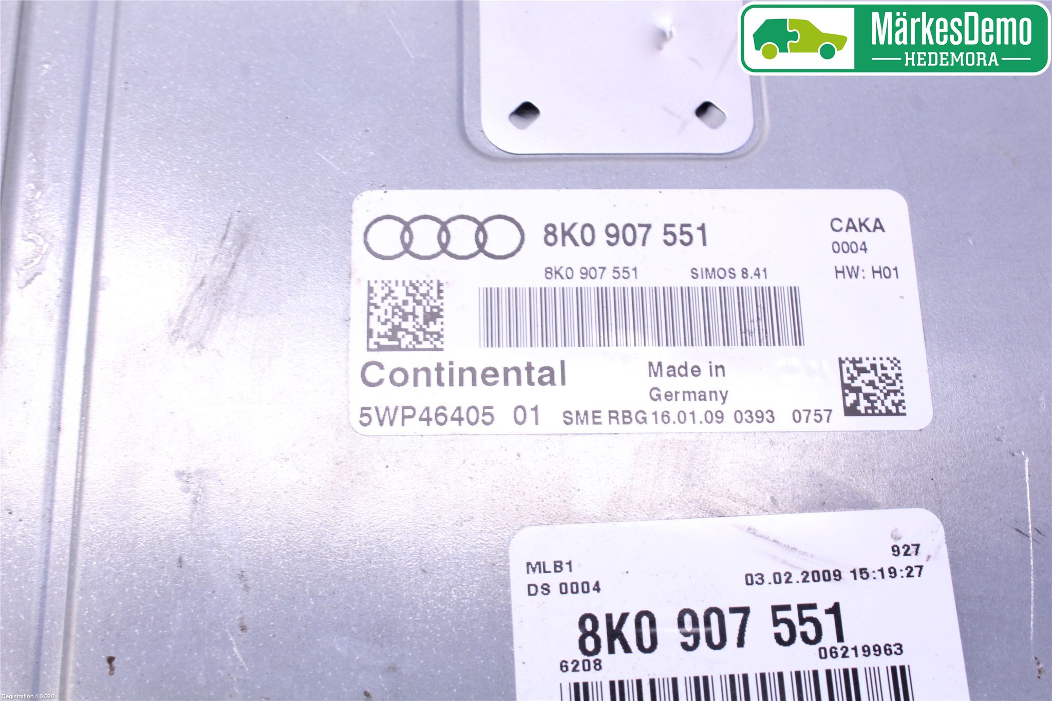Audi A4/S4 08-11 Styrenhet Insprut Bensin