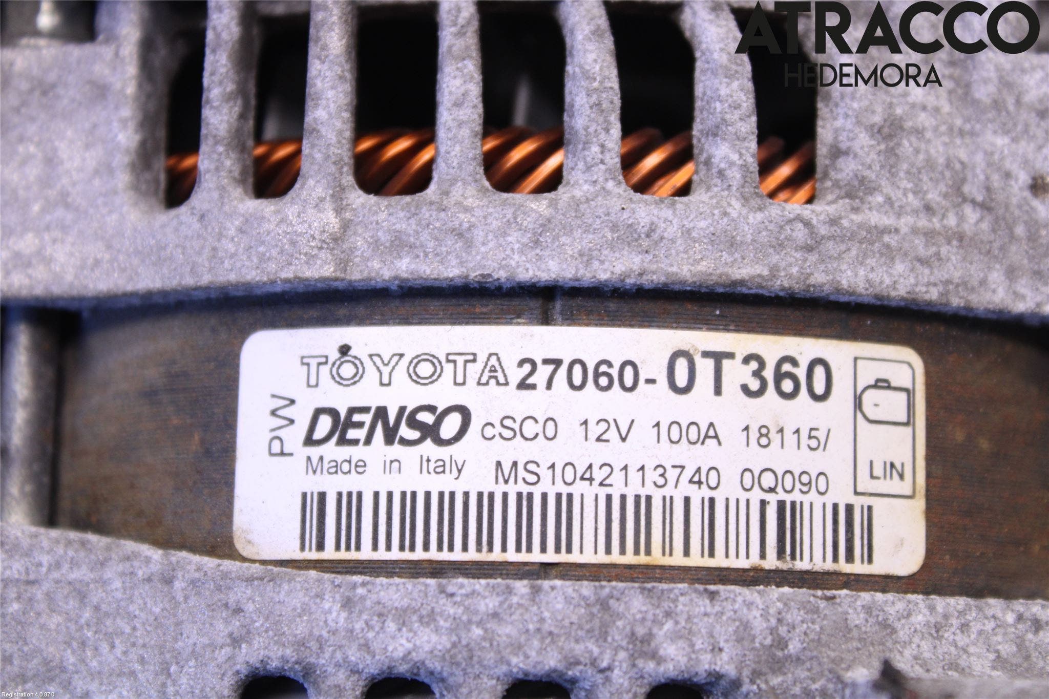 Toyota AVENSIS 16-18 Generator