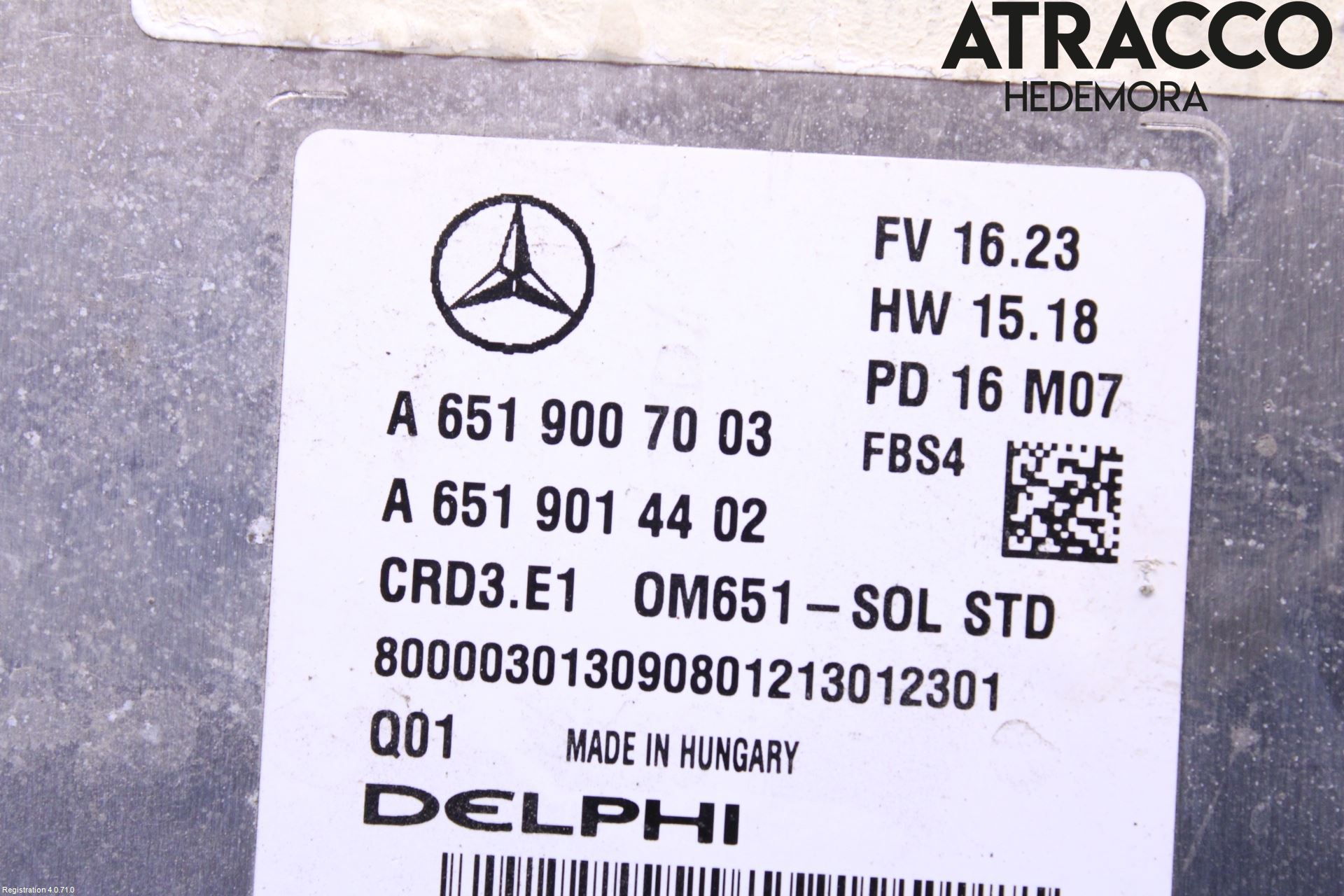 Mercedes-Benz MB A-KLASS (W176) 13-18 Styrenhet Inspump Diesel
