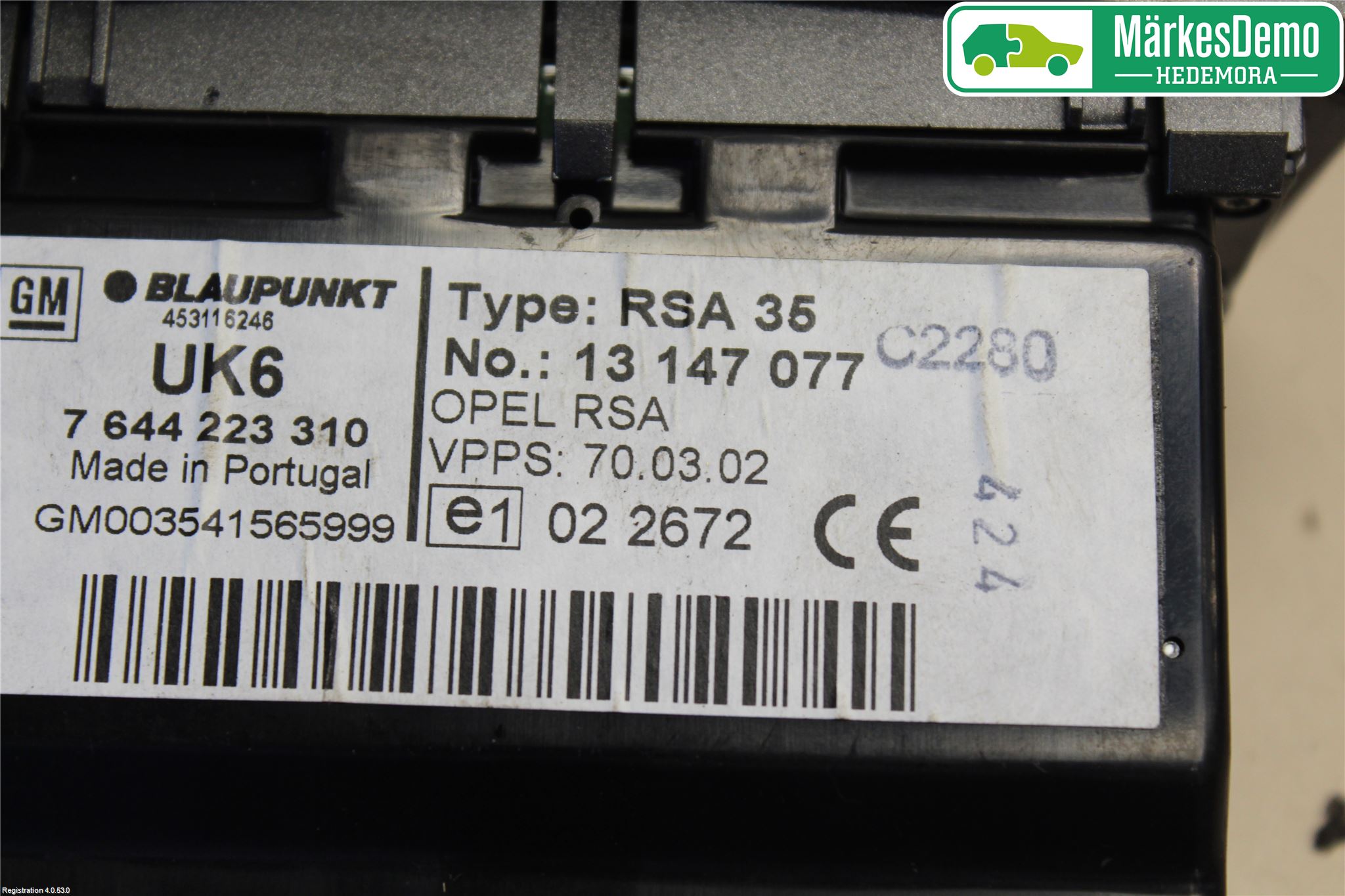 Opel ASTRA H 04-12 Radio Övrigt