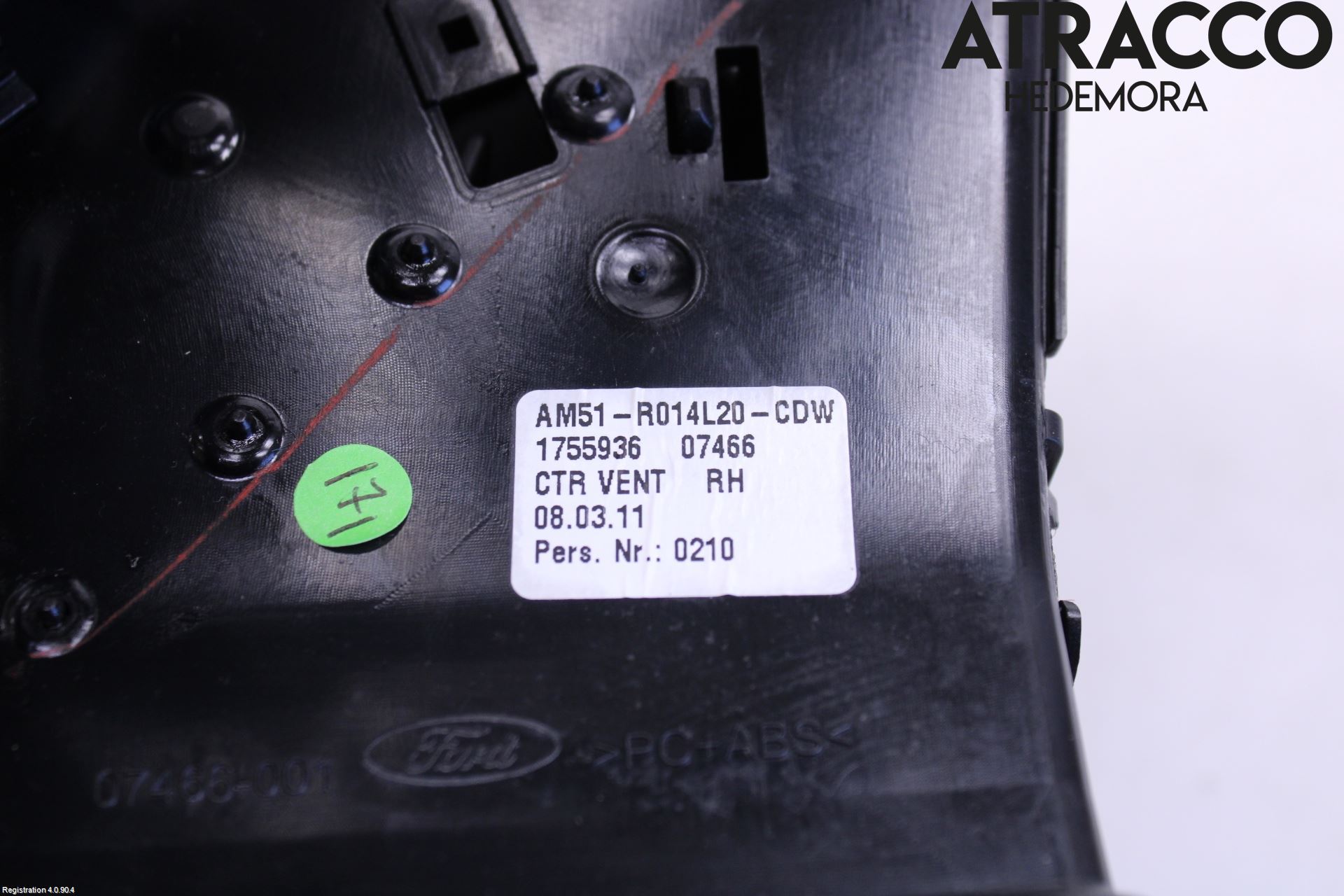 Ford C-MAX II  11-14 Defrosterkanal-Munstycke