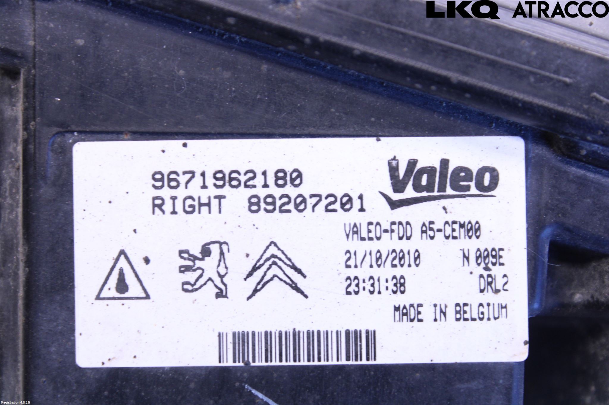 Citroen DS3 Positionsljus Fram Hö