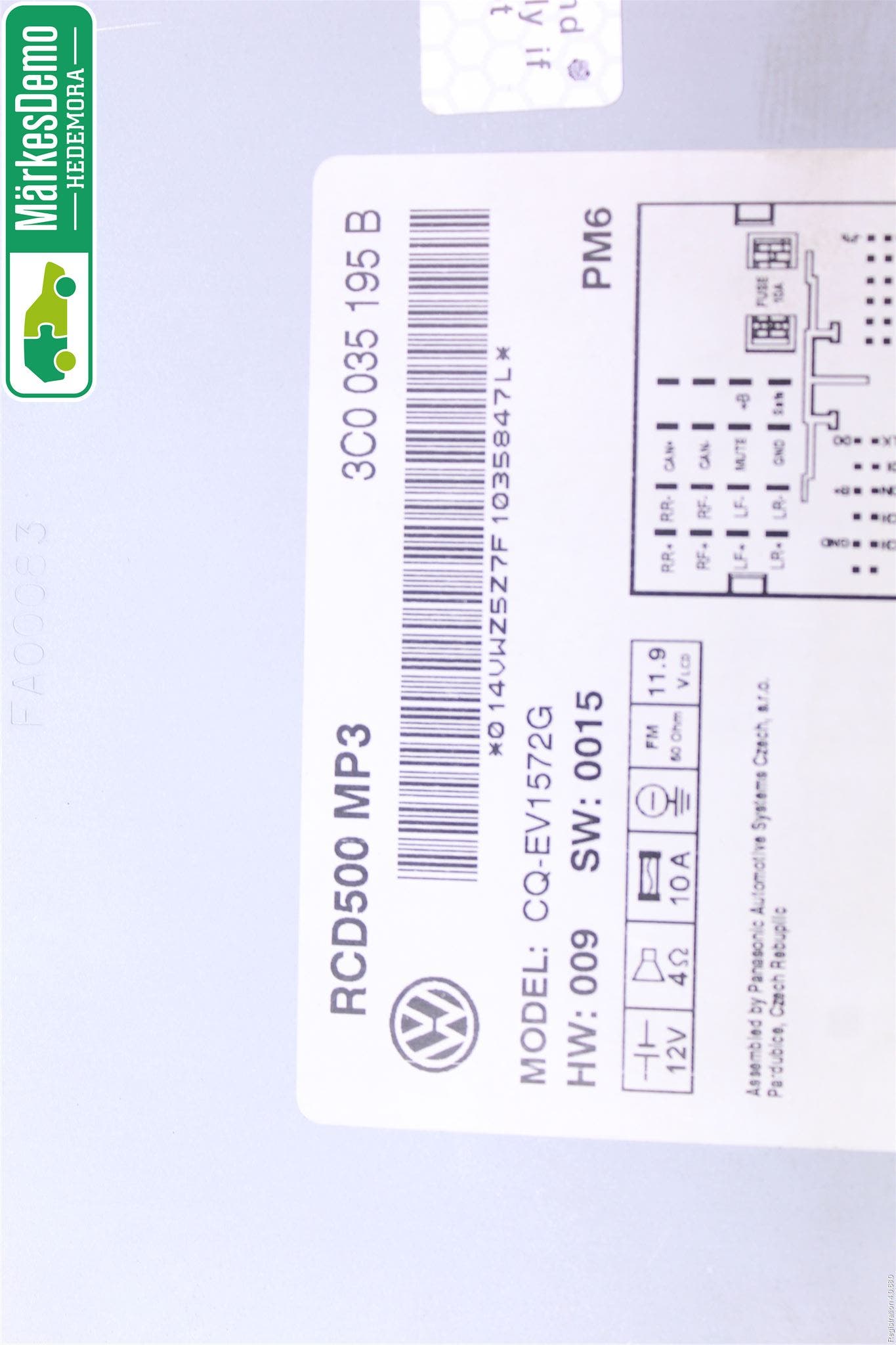 Volkswagen VW AMAROK 2H 10-22 Cd Radio - Multimediapanel