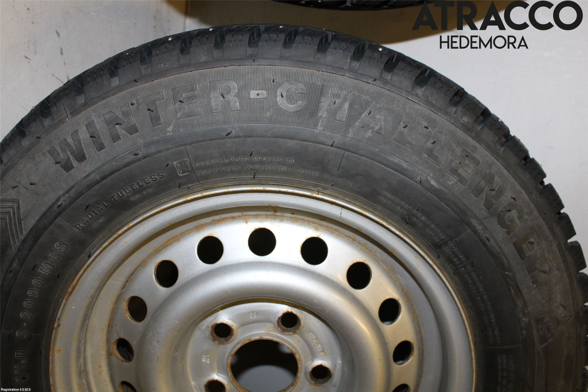 Släpvagn SLÄP LÄTT < 3.5ton Vinterdäck Plåtfälg 4St