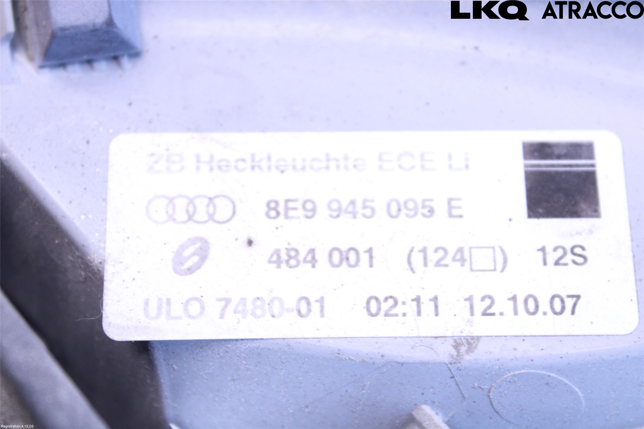 Audi A4/S4 05-07 Bakljus Vänster