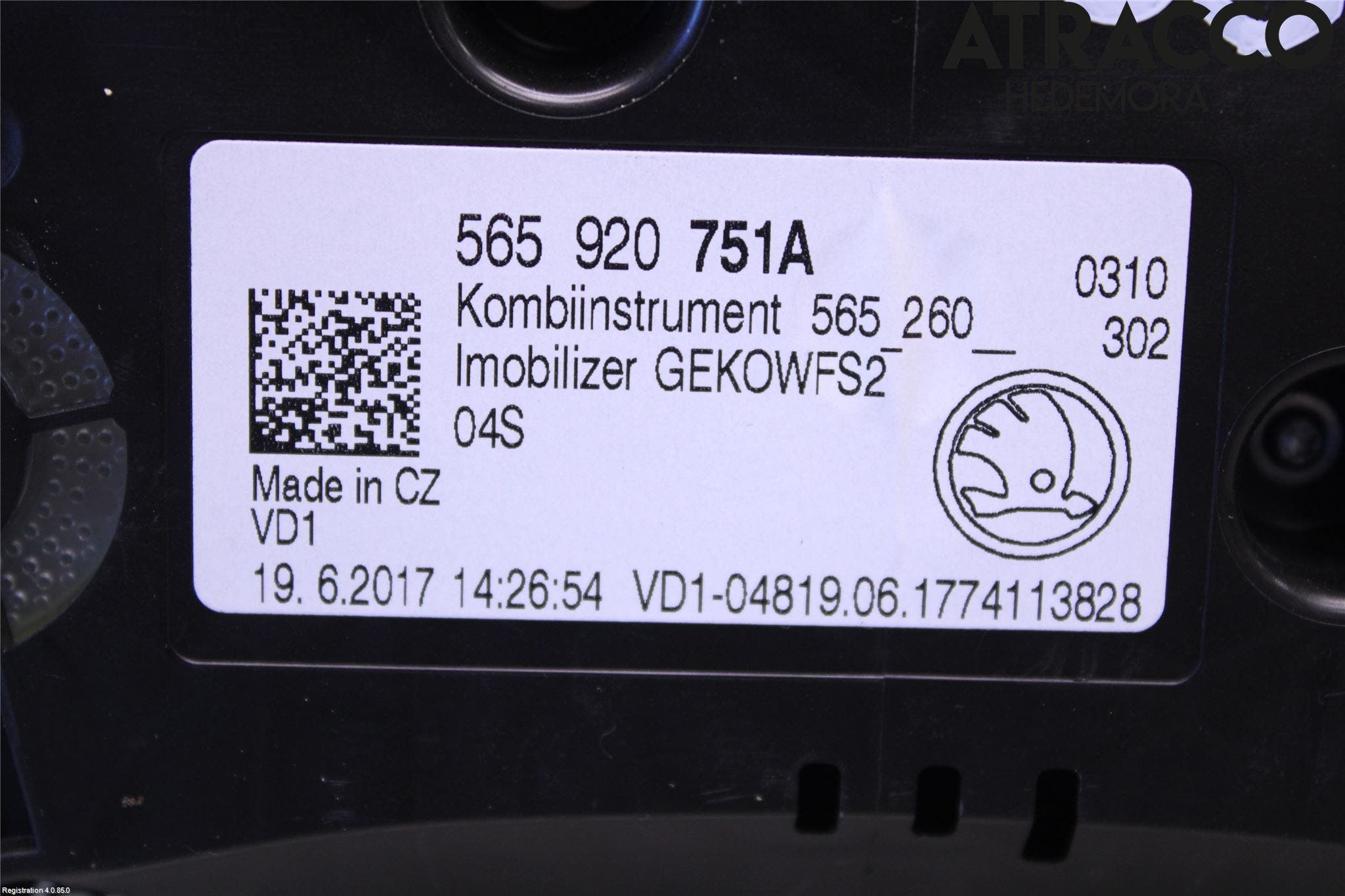 Skoda KODIAQ 17-24 Instrument Komb