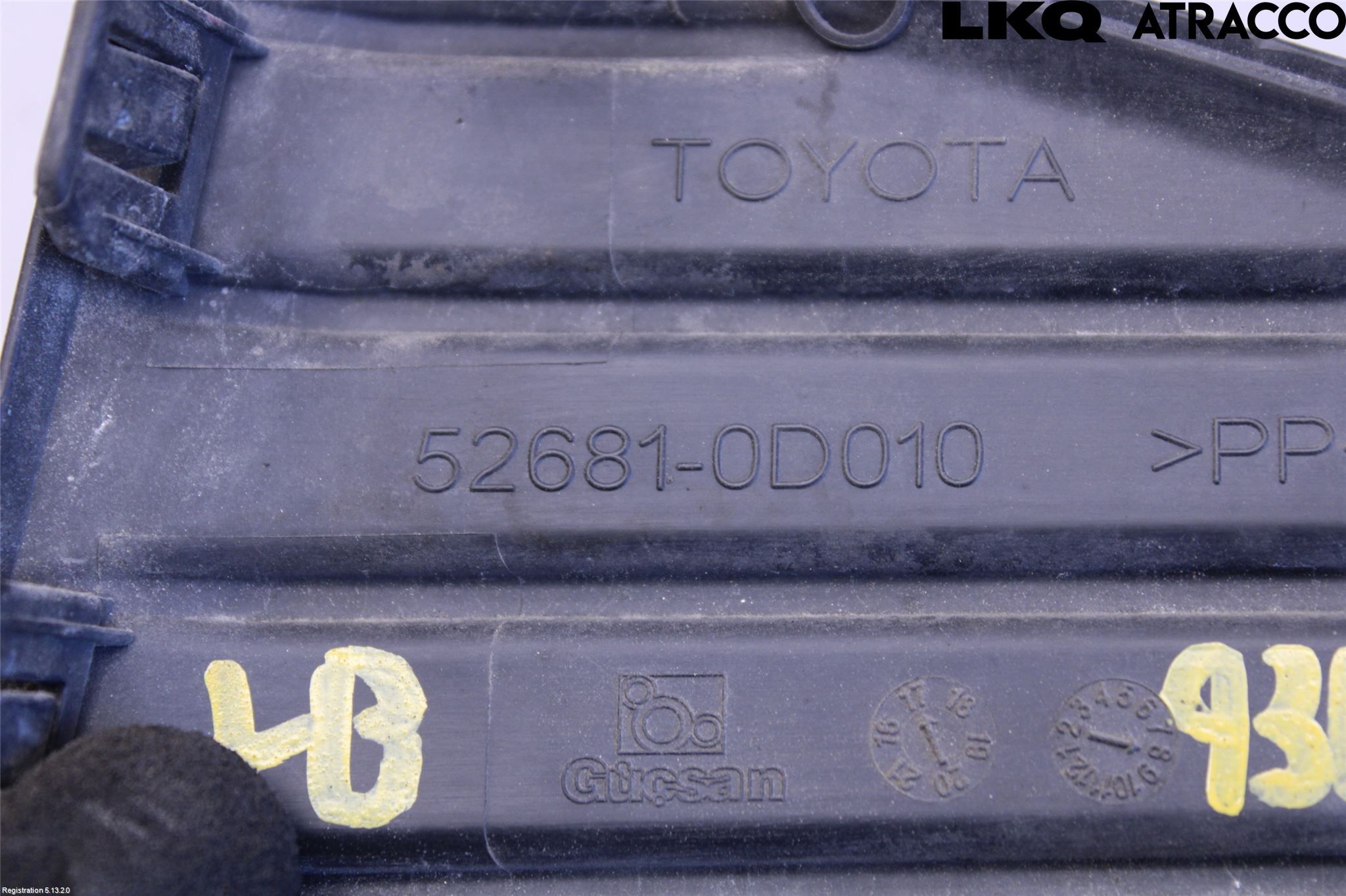 Toyota YARIS XP130 15-20 Stötfångardel Bak Hö