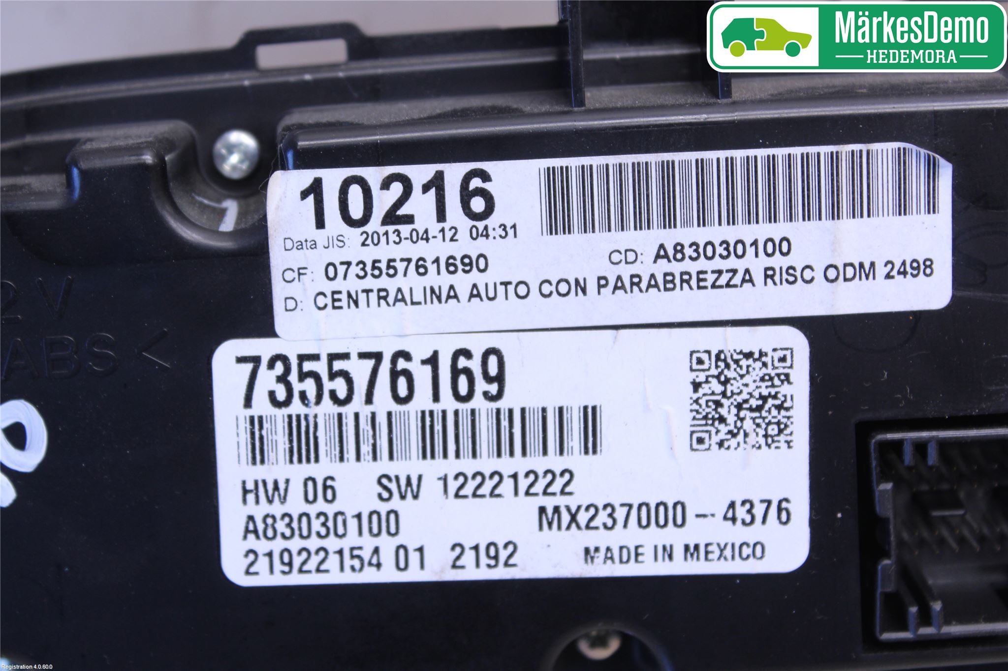 Fiat 500L 13-19 Ac Styrenhet Ac Manöveren