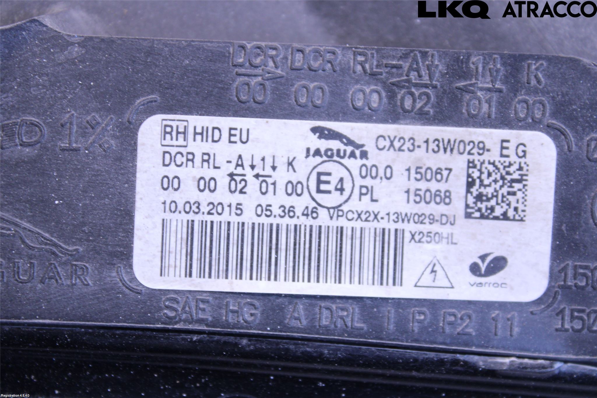 Jaguar XF 08-15 Strålkastare Höger