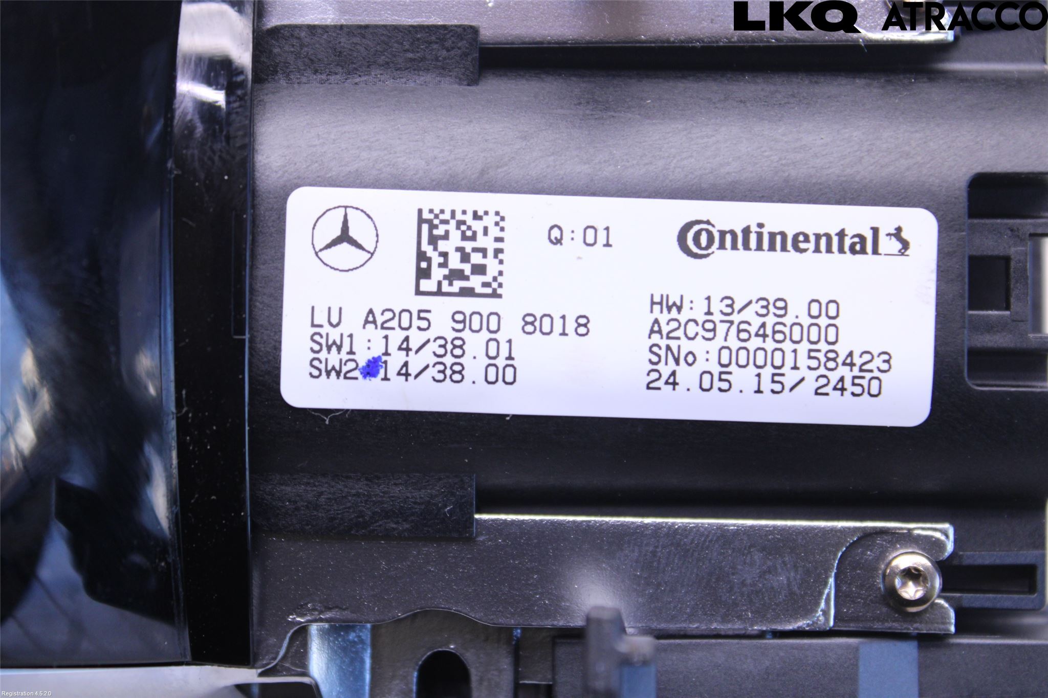 Mercedes-Benz MB C-KLASS (W205) 14-21 Strömställare Multifunktion