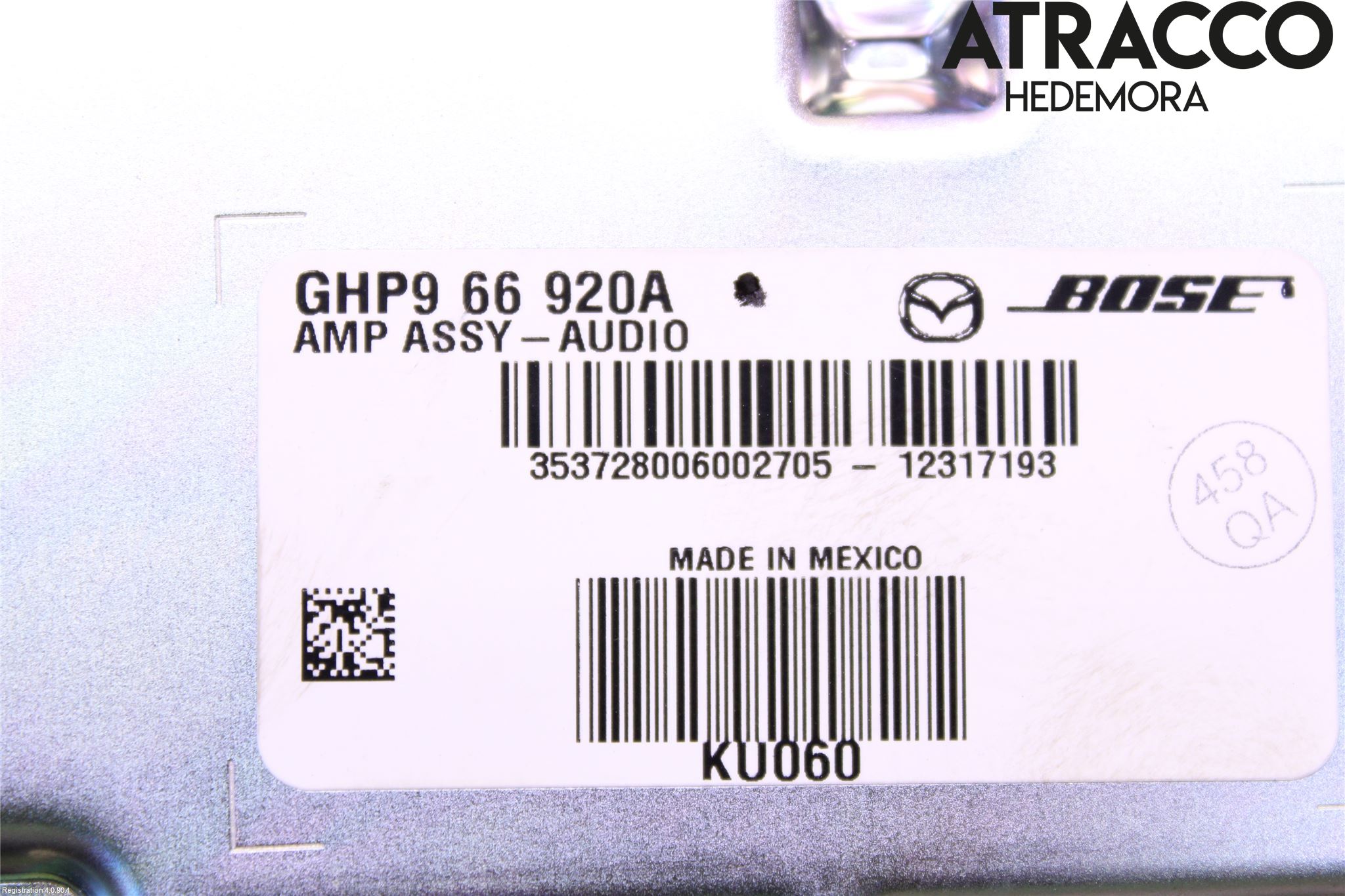 Mazda 6 13- Radio-Stereo Förstärkare
