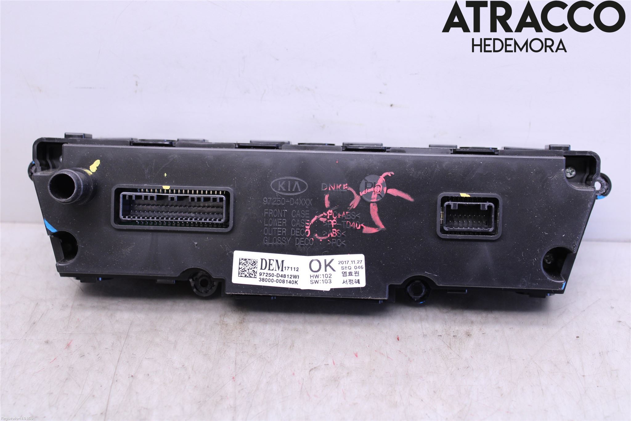 Kia OPTIMA 16-20 Ac Styrenhet Ac Manöveren