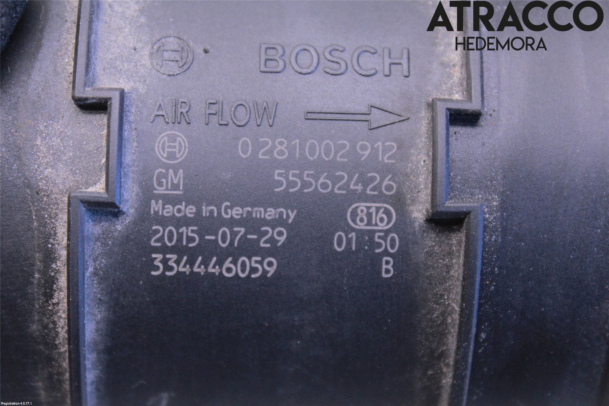 GM CHEVROLET CRUZE Injluftmassamätare