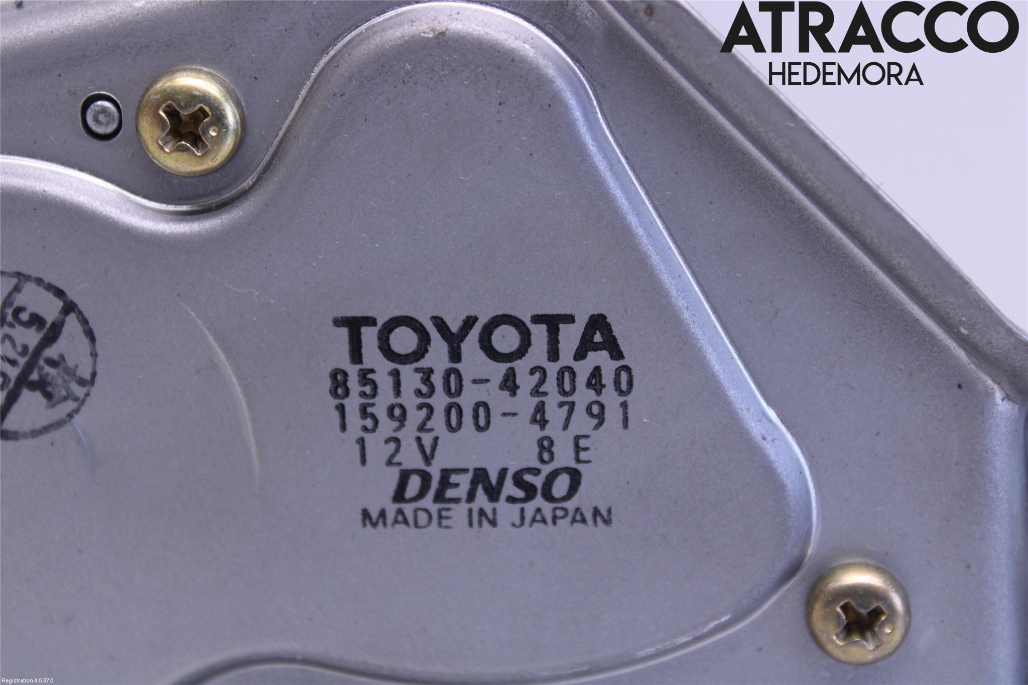 Toyota RAV 4 00-06 Torkarmotor Baklucka