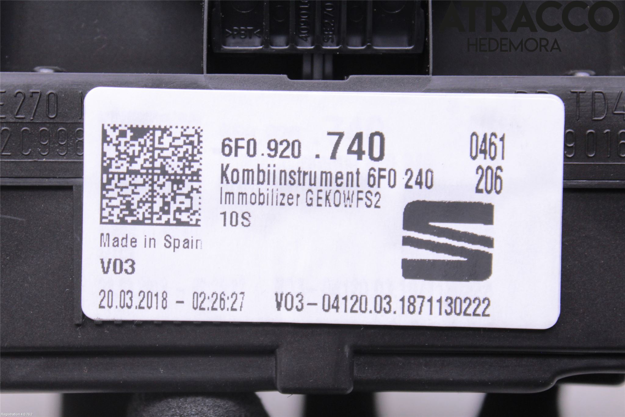 Seat IBIZA V 17-20 Instrument Komb
