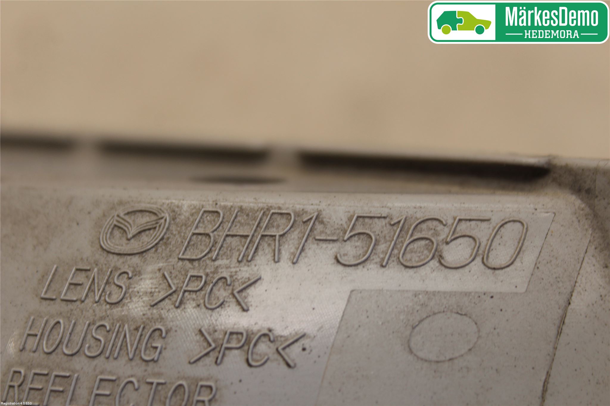 Mazda 3 III 14-19 Dimljus/Reflex Bak