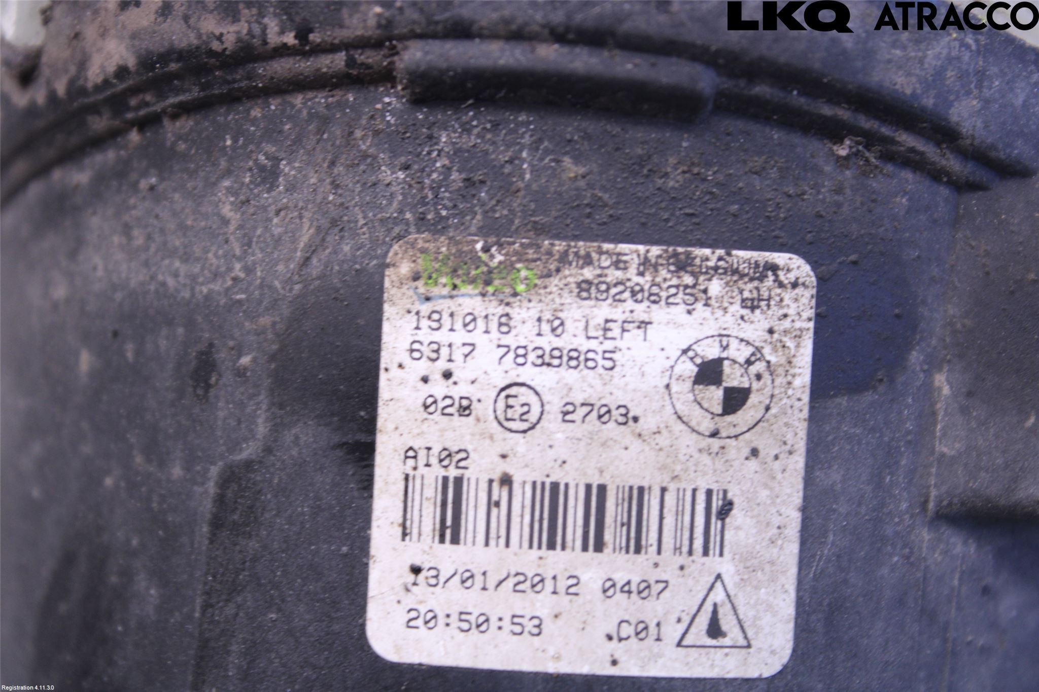 BMW 5 F10/F11/F18 09-17 Dimljus-Varselljus Fram