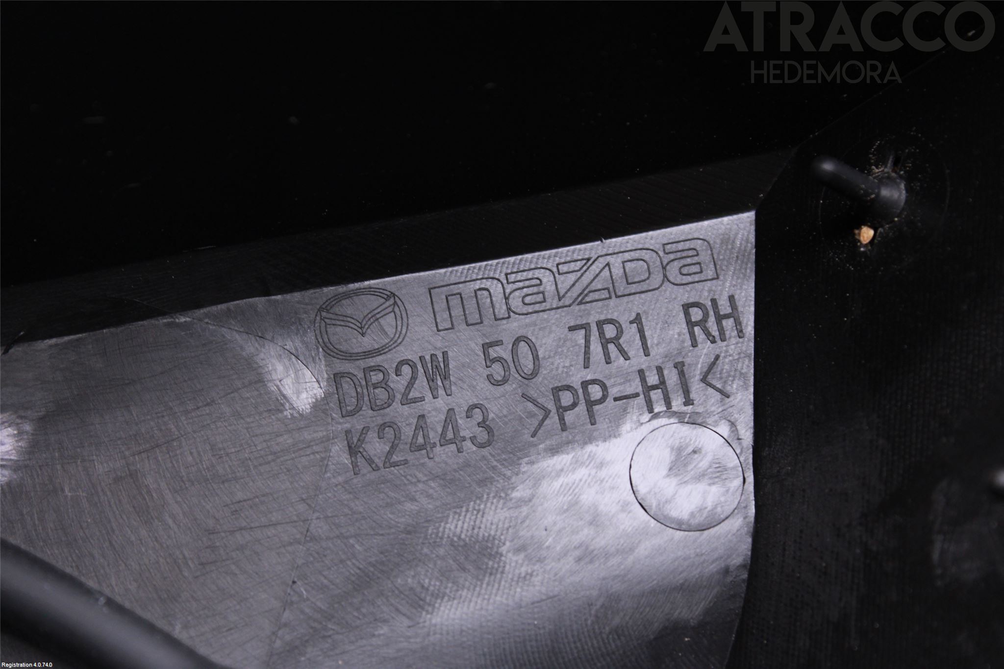 Mazda CX-3 Torpedplåt-Torpedplast