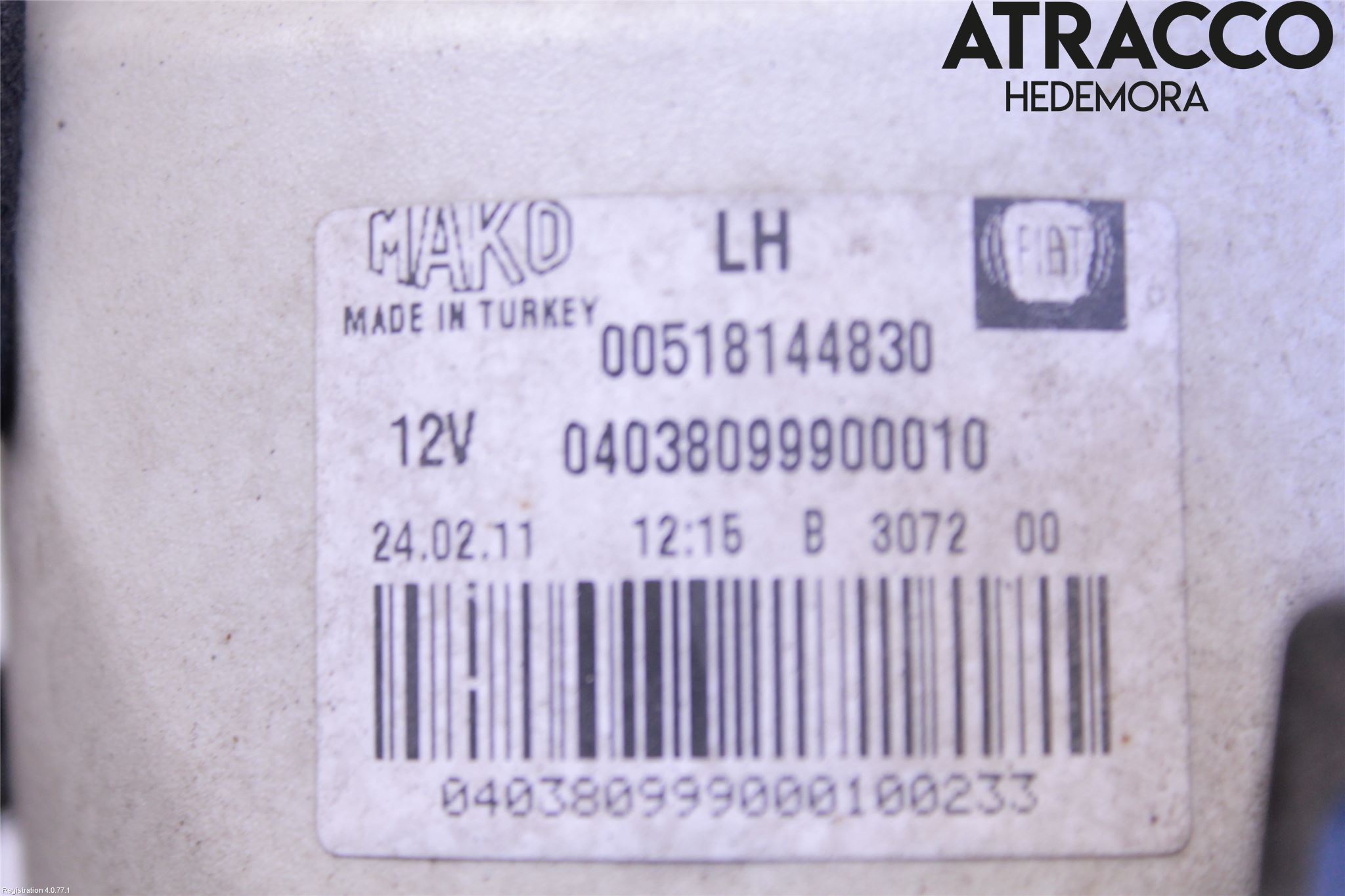 Fiat DOBLO CARGO Dimljus-Varselljus Fram