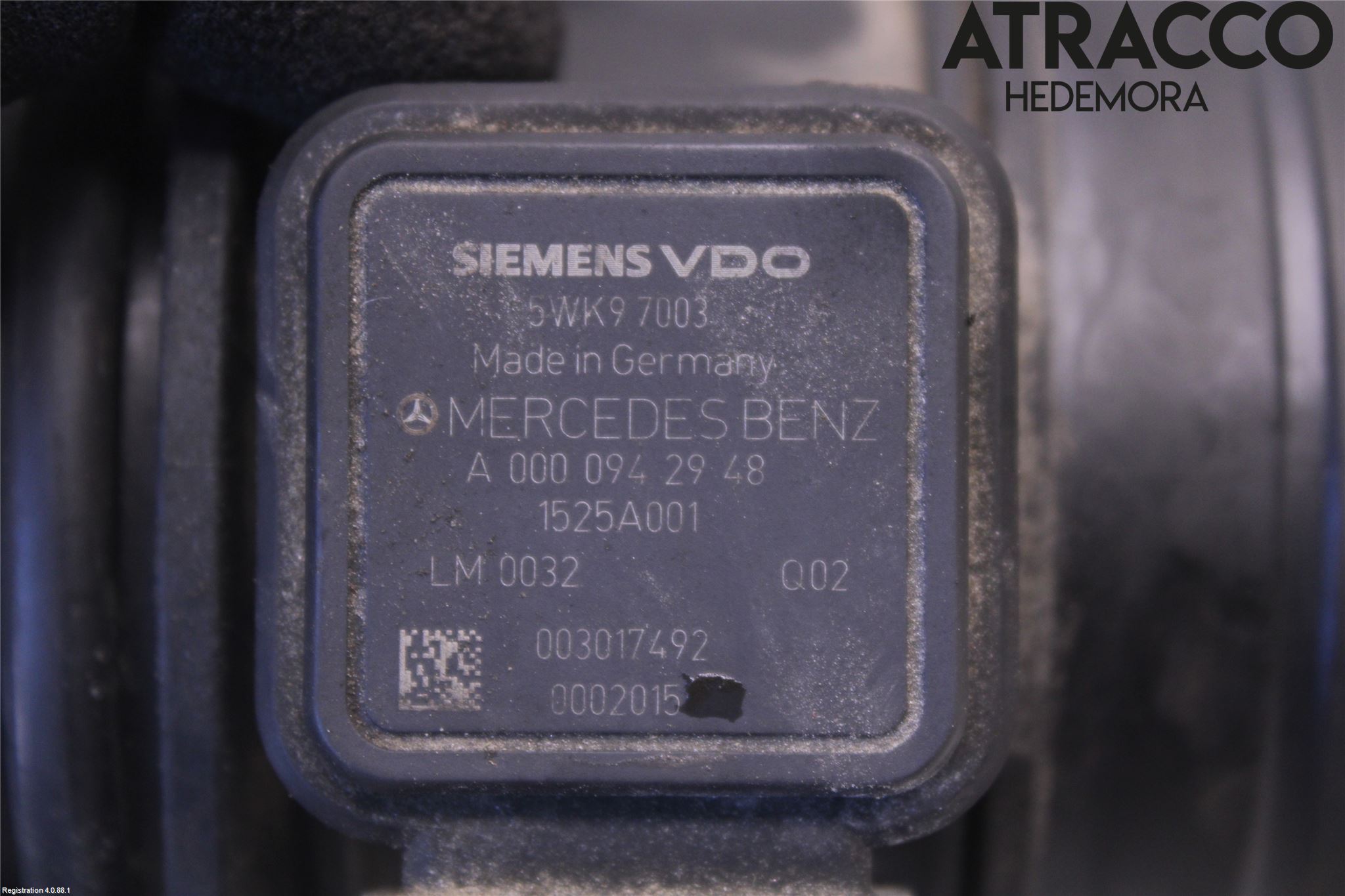 Mercedes-Benz MB B-KLASS (W245) 05-12 Injluftmassamätare