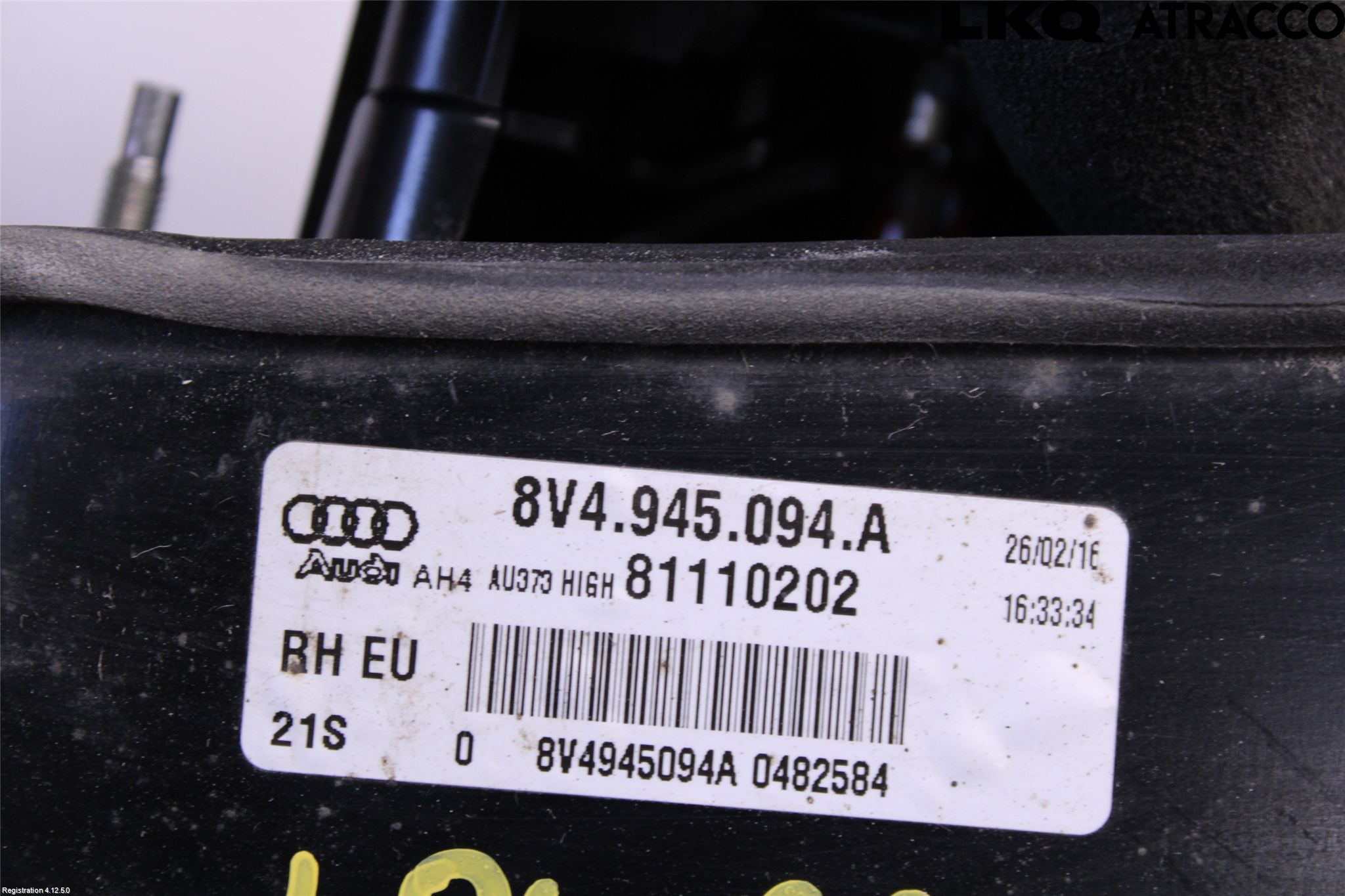 Audi A3/S3 8V 13-20 Bakljus Lucka Hö