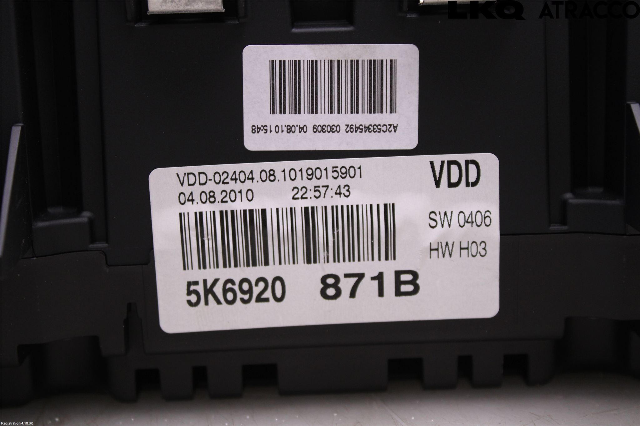 Volkswagen VW GOLF VI 09-13 Instrument Komb