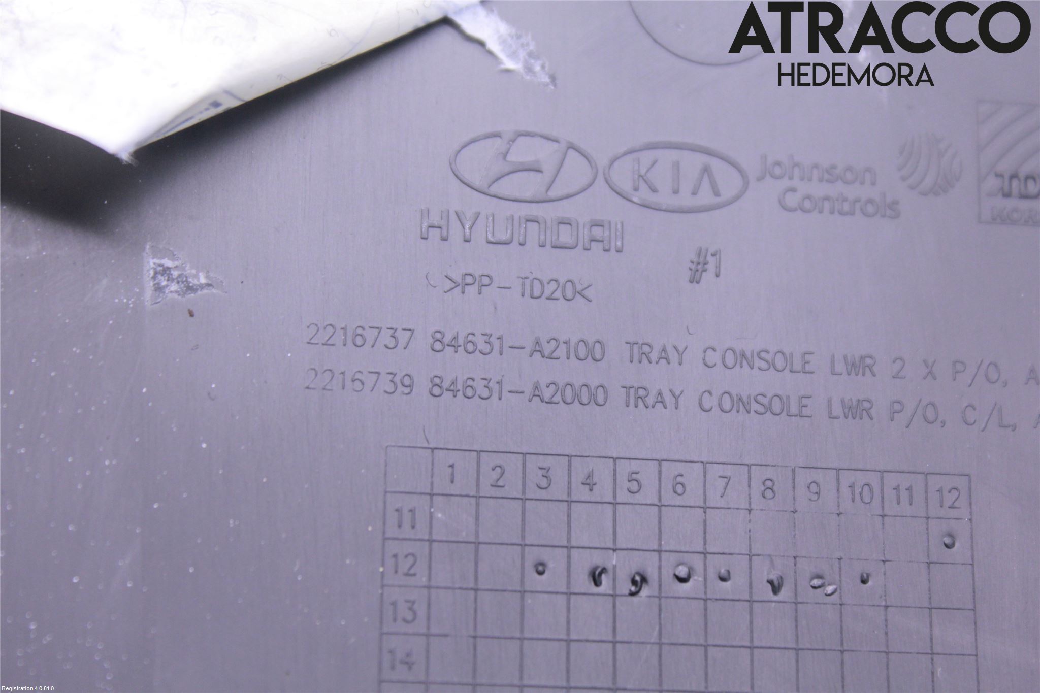 Kia CEED 12-18 Instrumentbräda Förvaringsfack