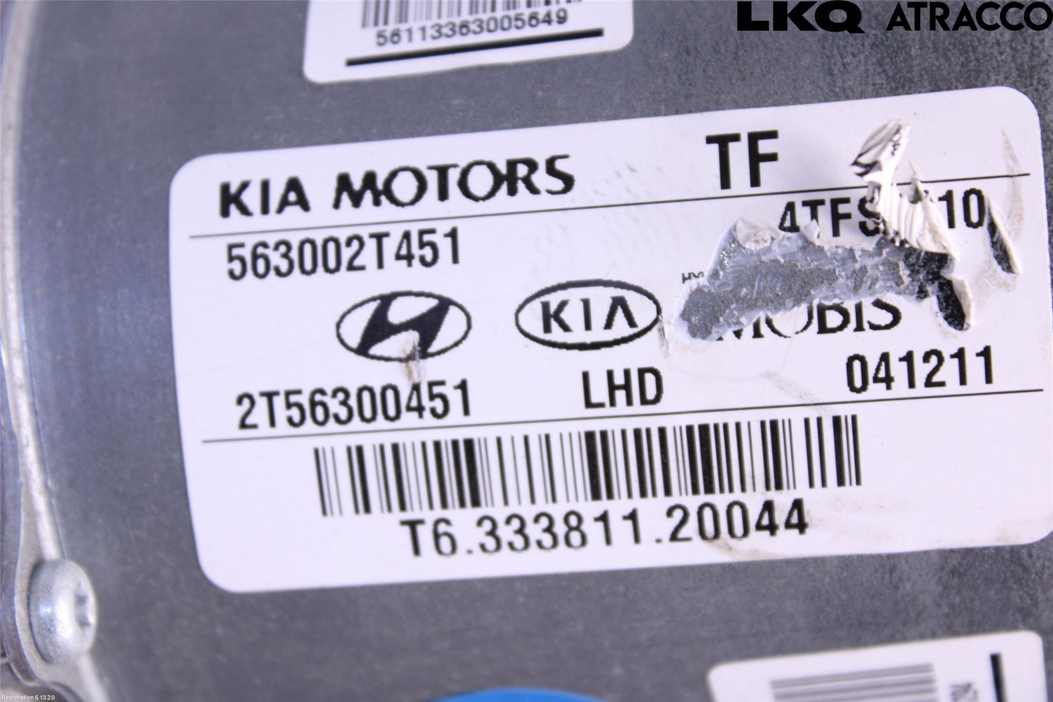 Kia OPTIMA 00-15 Rattaxelagg Med Inb Servo