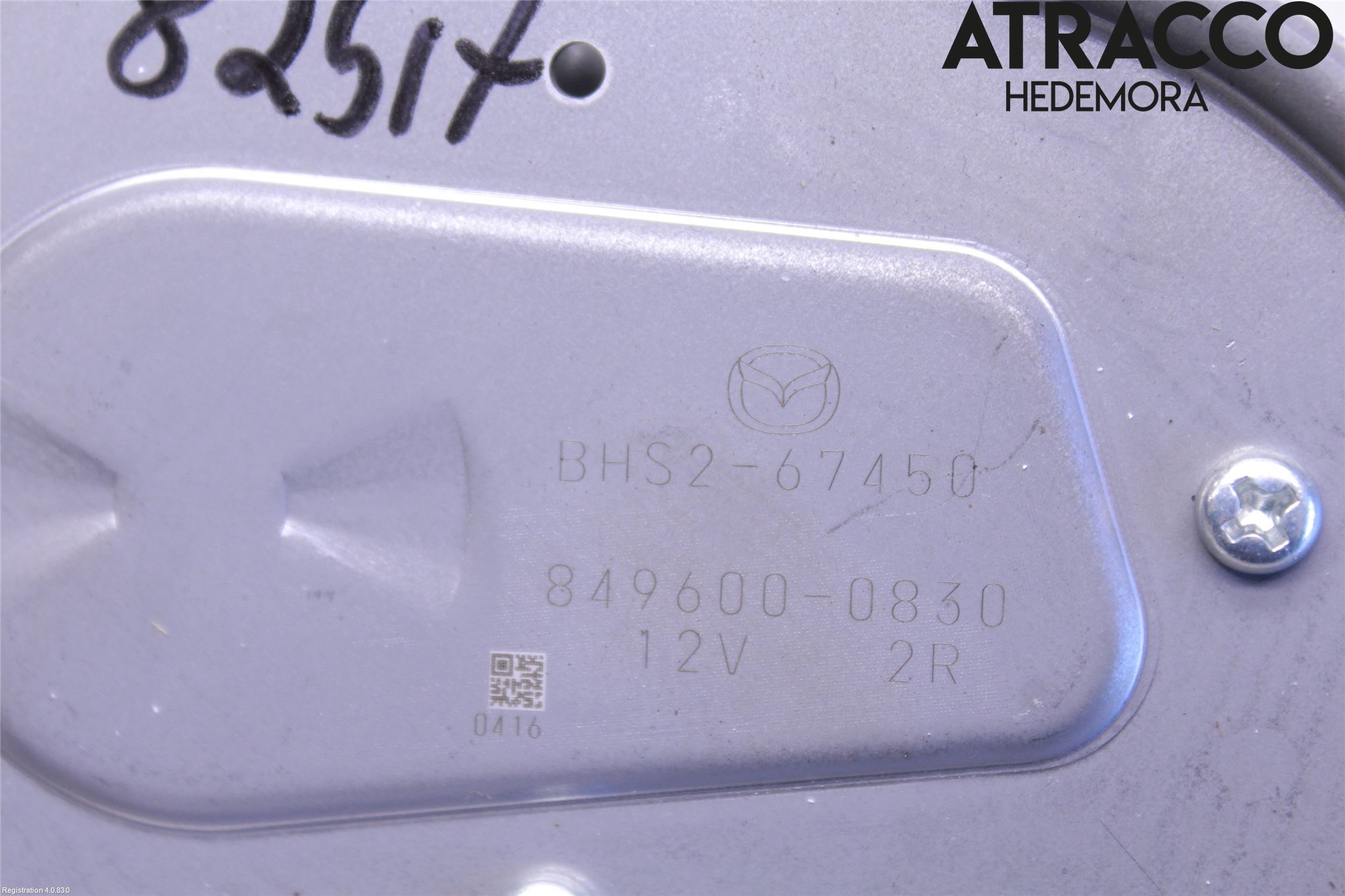 Mazda 3 III 14-19 Torkarmotor Baklucka