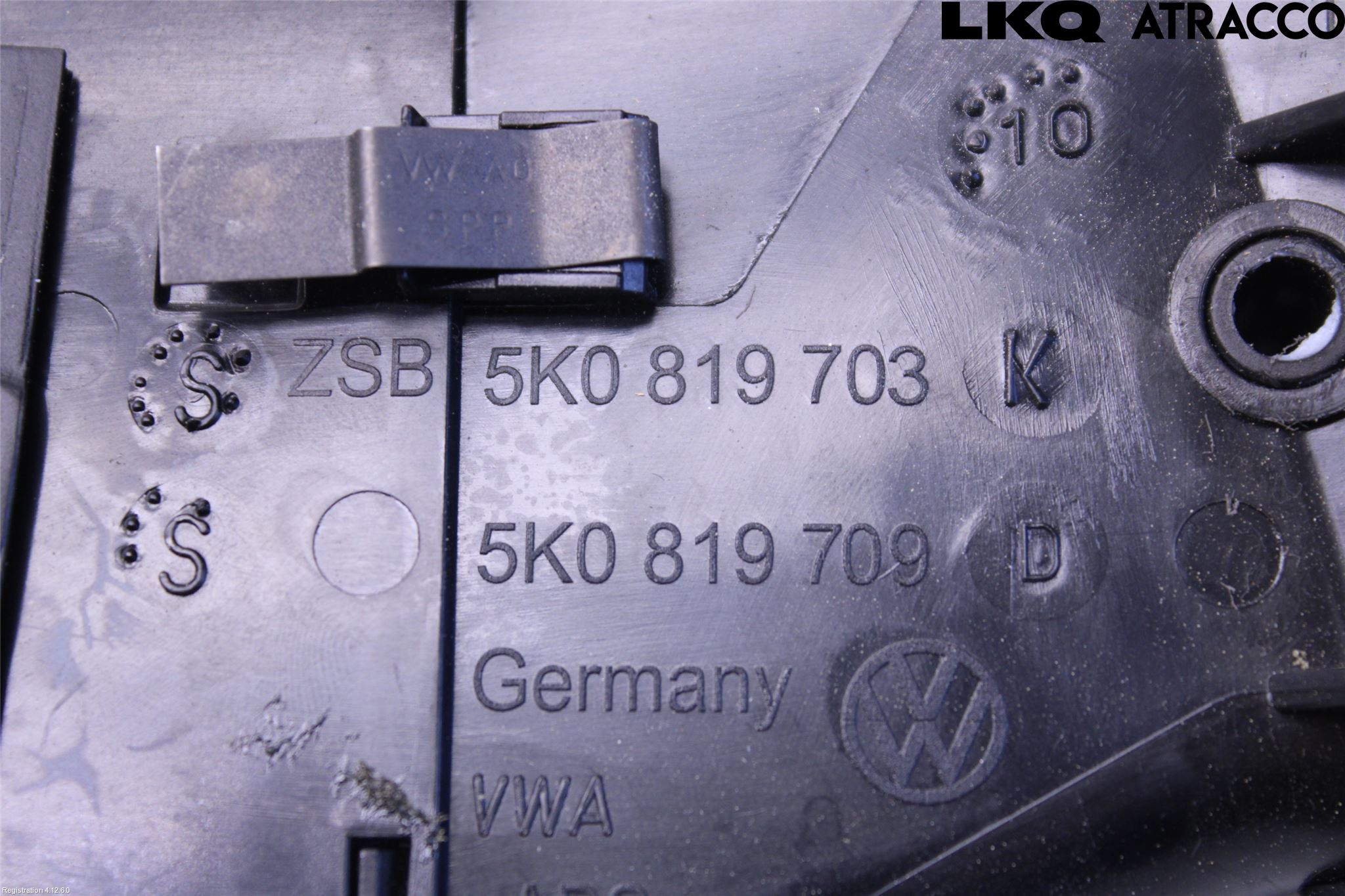Volkswagen VW GOLF VI 09-13 Defrosterkanal-Munstycke