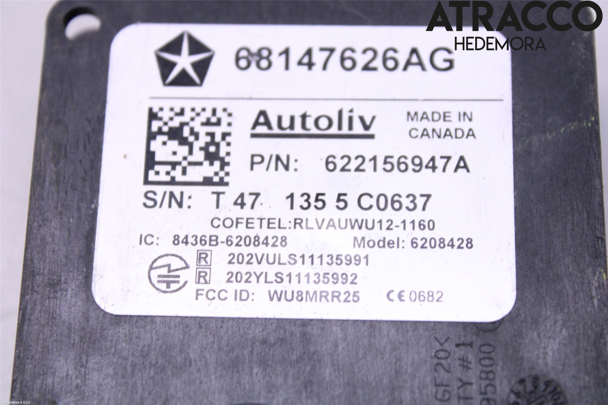 Jeep COMPASS Sensor Aktivt Kollisionsskydd