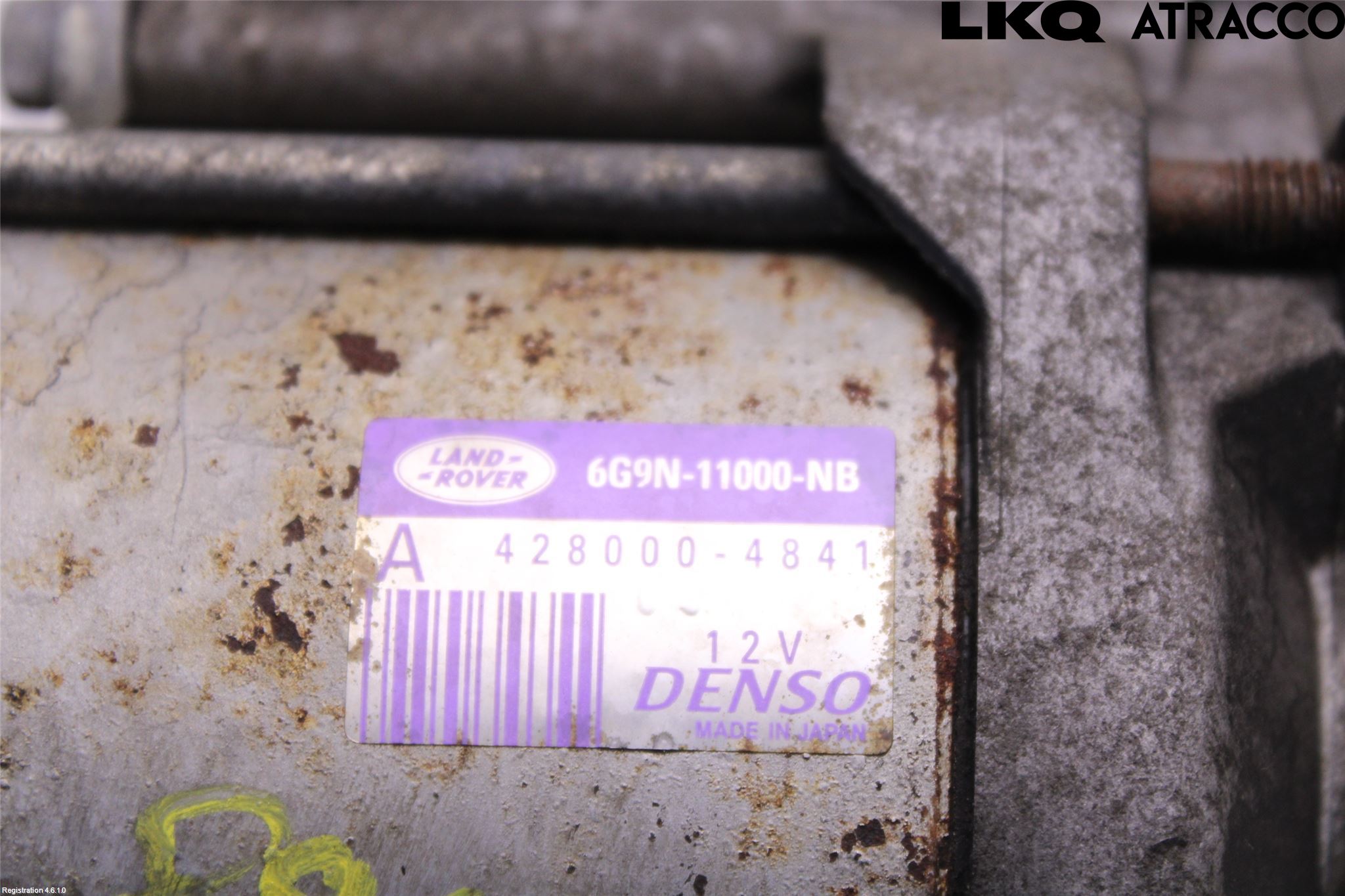 Landrover LAND ROVER RANGE ROVER EVOQUE (L538) 11-18 Startmotor Diesel