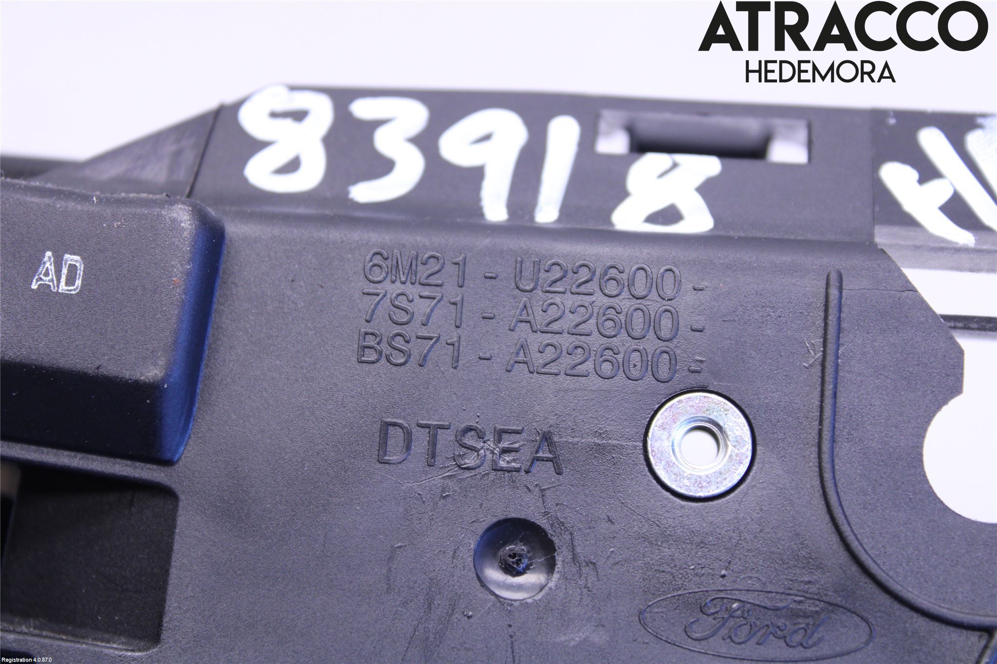 Ford S-MAX 06-15 Dörrhandtag Inre Hö