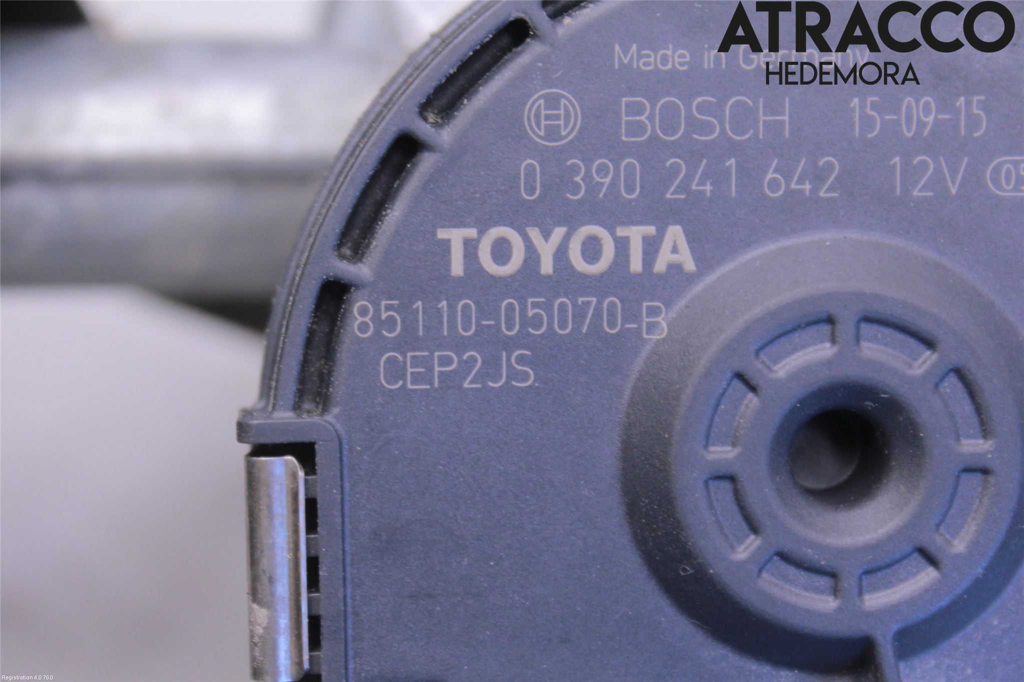 Toyota AVENSIS 16-18 Torkarmotor Vindruta