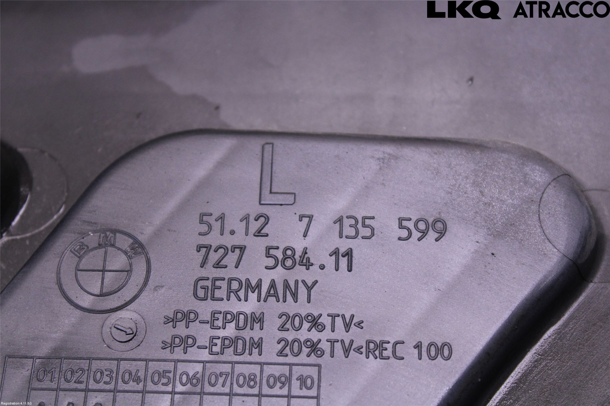 BMW 7 E65/66    00-08 Stötfångarfäste Bak Vä