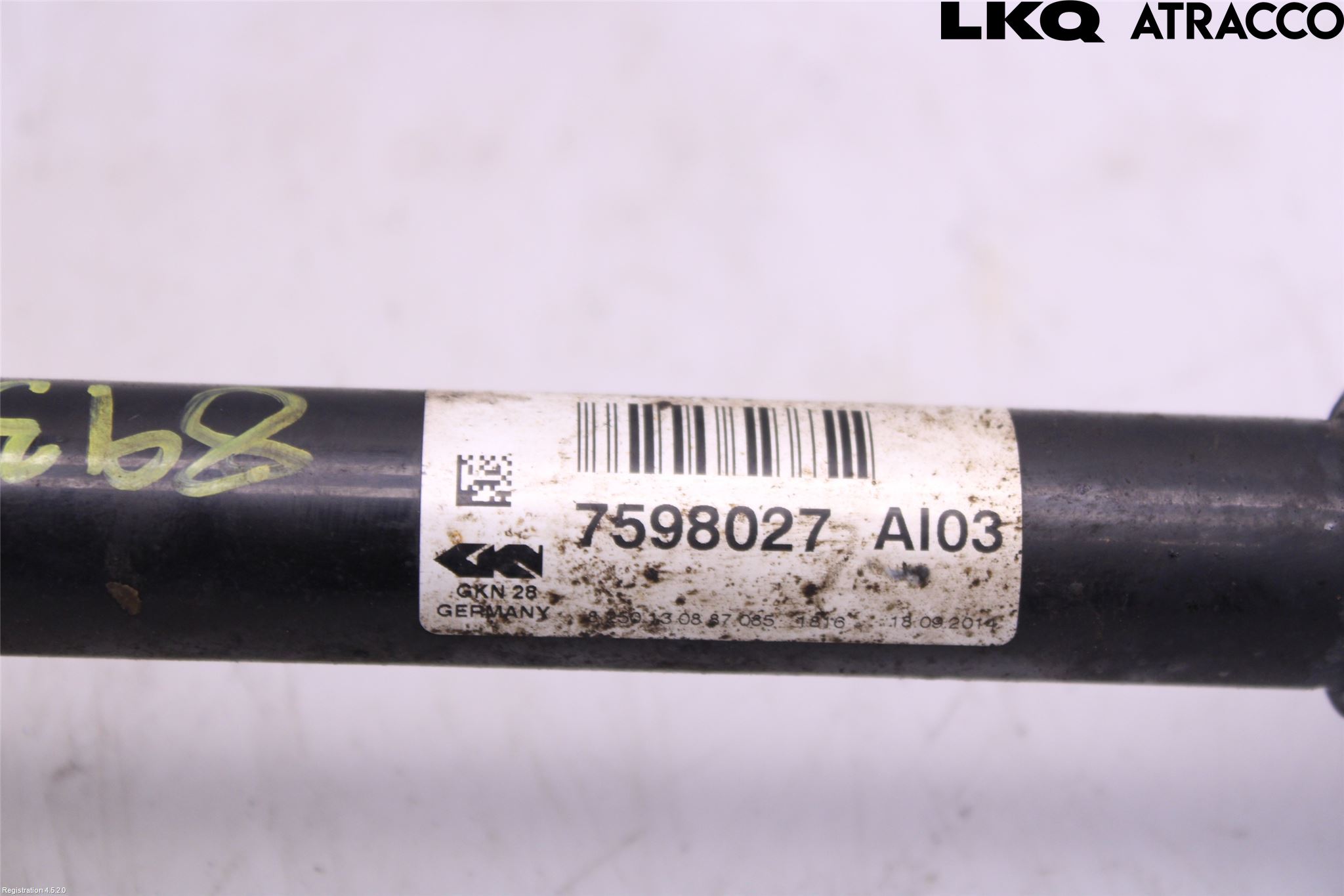 BMW X4 F26 14-18 Drivaxel Fram Vänster