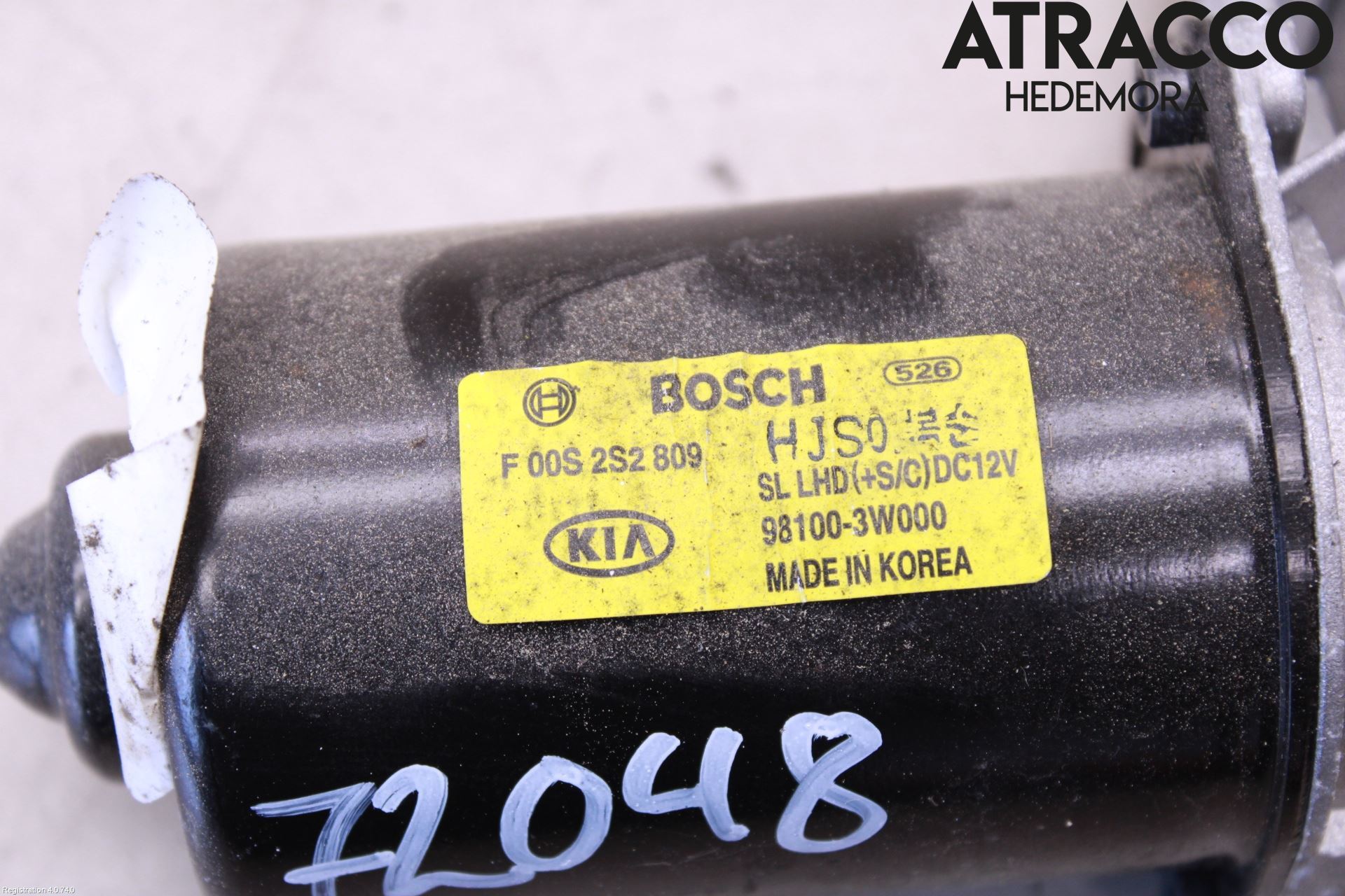 Kia SPORTAGE (SL) 11-15 Torkarmotor Vindruta