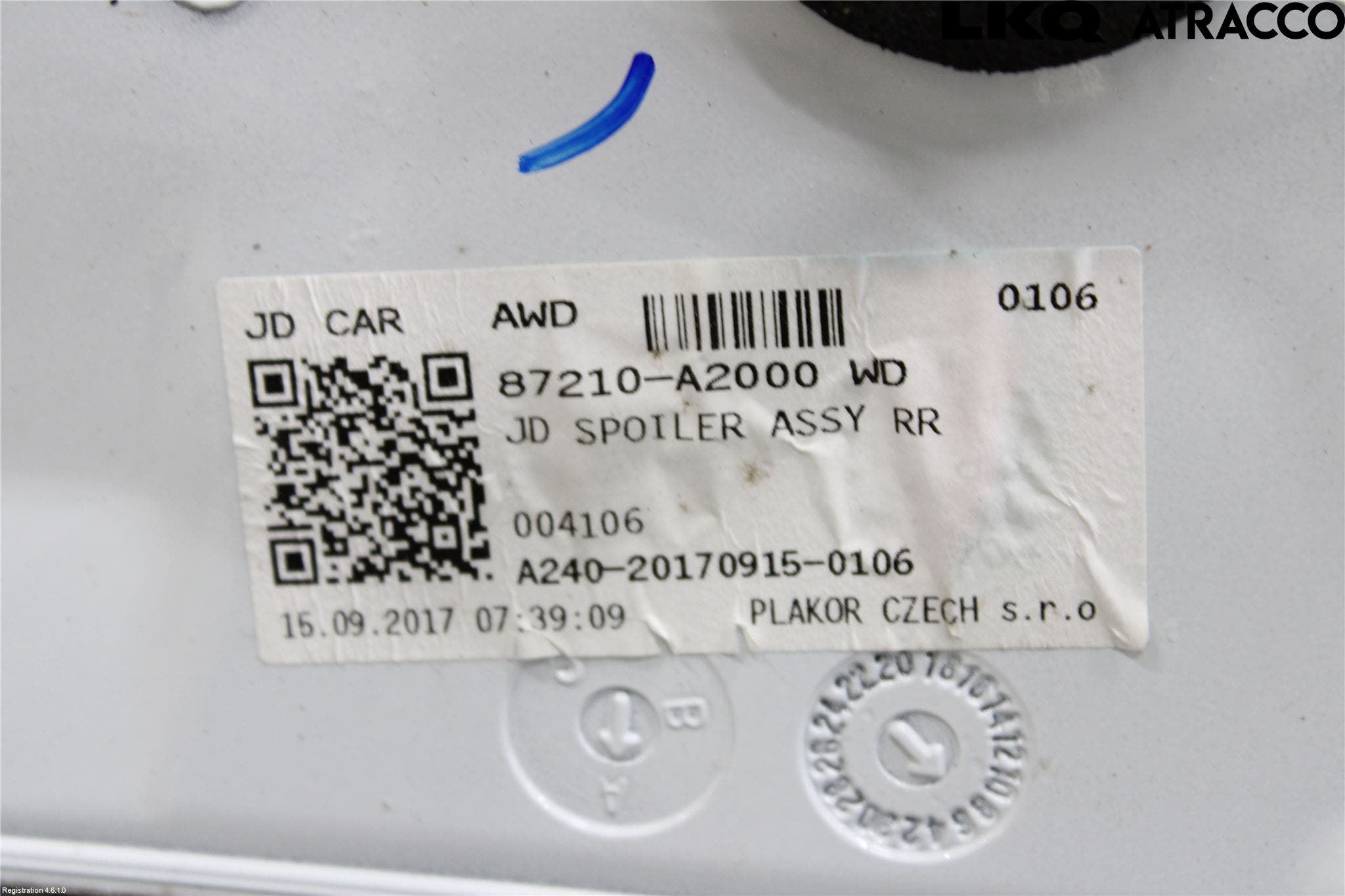 Kia CEED 12-18 Spoiler Baklucka