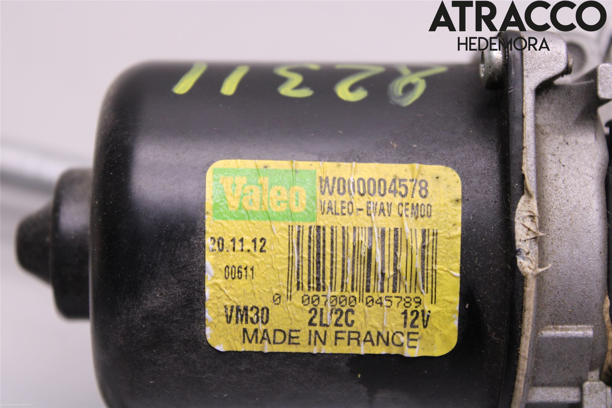 Citroen C3 10-17 Torkarmotor Vindruta
